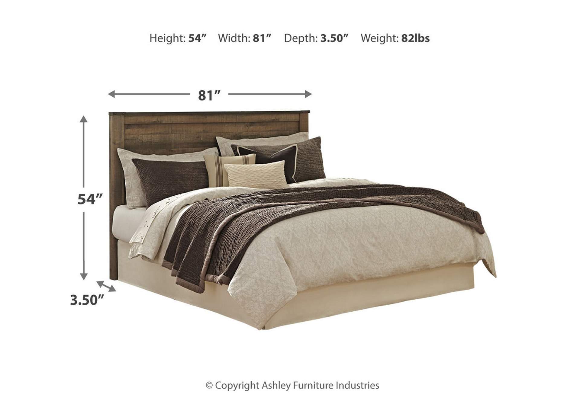 Trinell King/California King Panel Headboard Bed with Dresser,Signature Design By Ashley