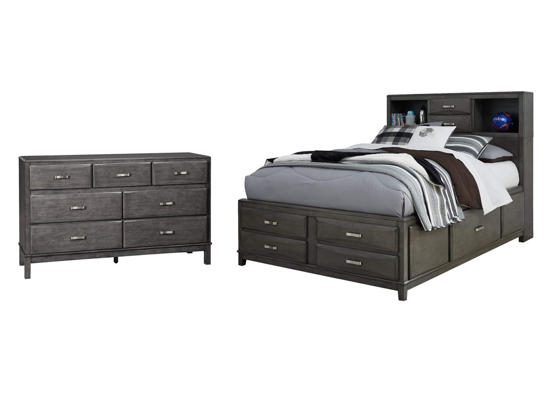 Caitbrook Full Storage Bed with 7 Storage Drawers with Dresser,Signature Design By Ashley