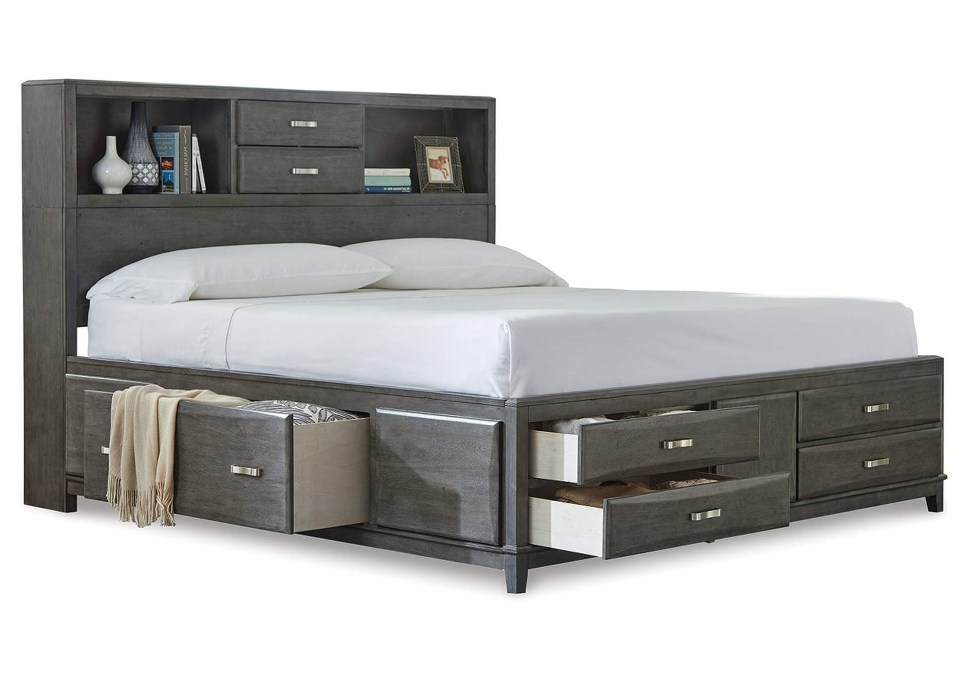 Caitbrook King Storage Bed, Dresser, Mirror, Chest and 2 Nightstands,Signature Design By Ashley