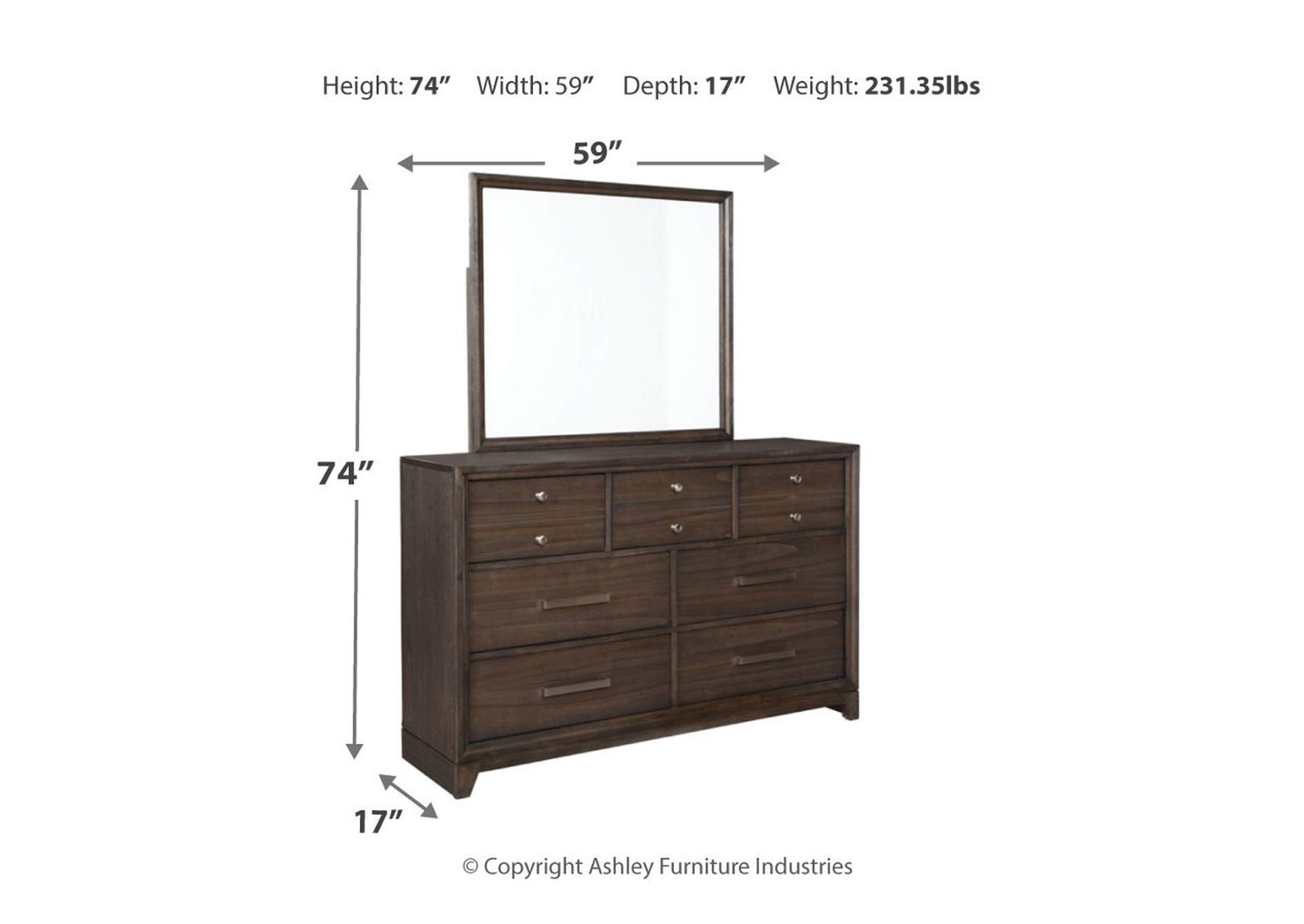 Brueban Dresser and Mirror,Signature Design By Ashley