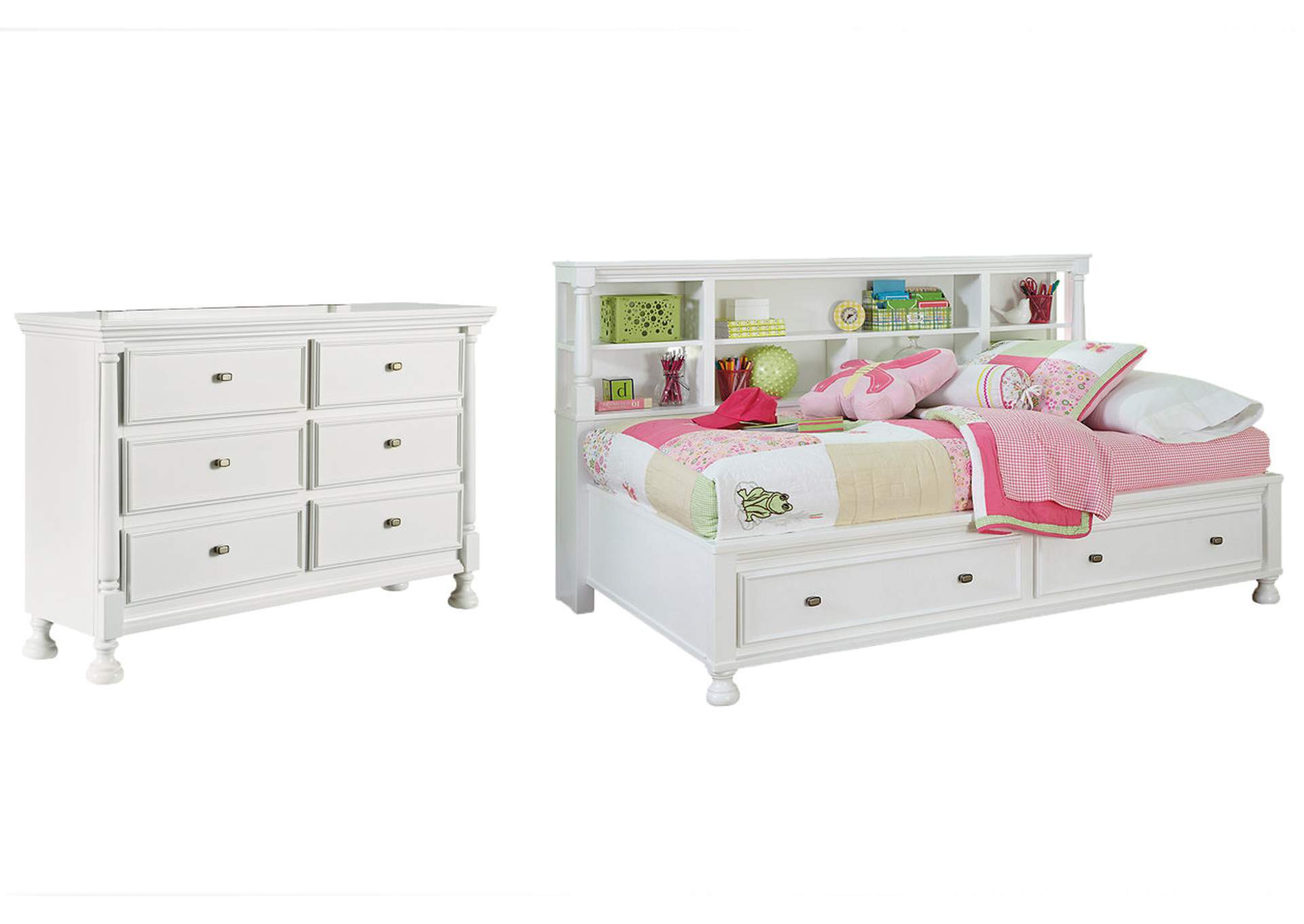 ashley kaslyn bookcase bed