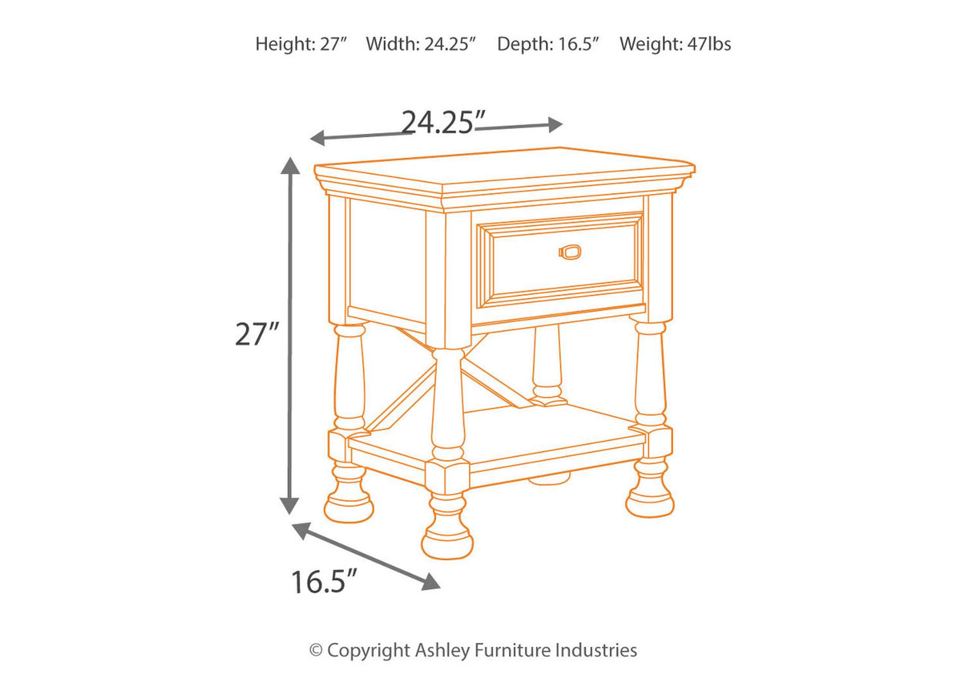 Kaslyn Nightstand,Direct To Consumer Express