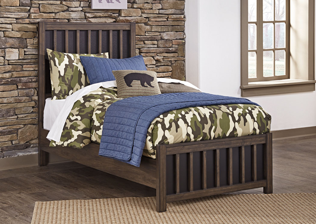 Brissley Brown Twin Panel Bed,ABF Signature Design by Ashley