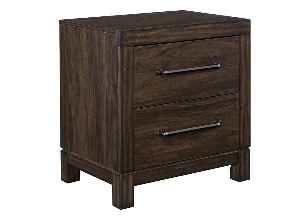 Brissley Brown Two Drawer Night Stand,ABF Signature Design by Ashley