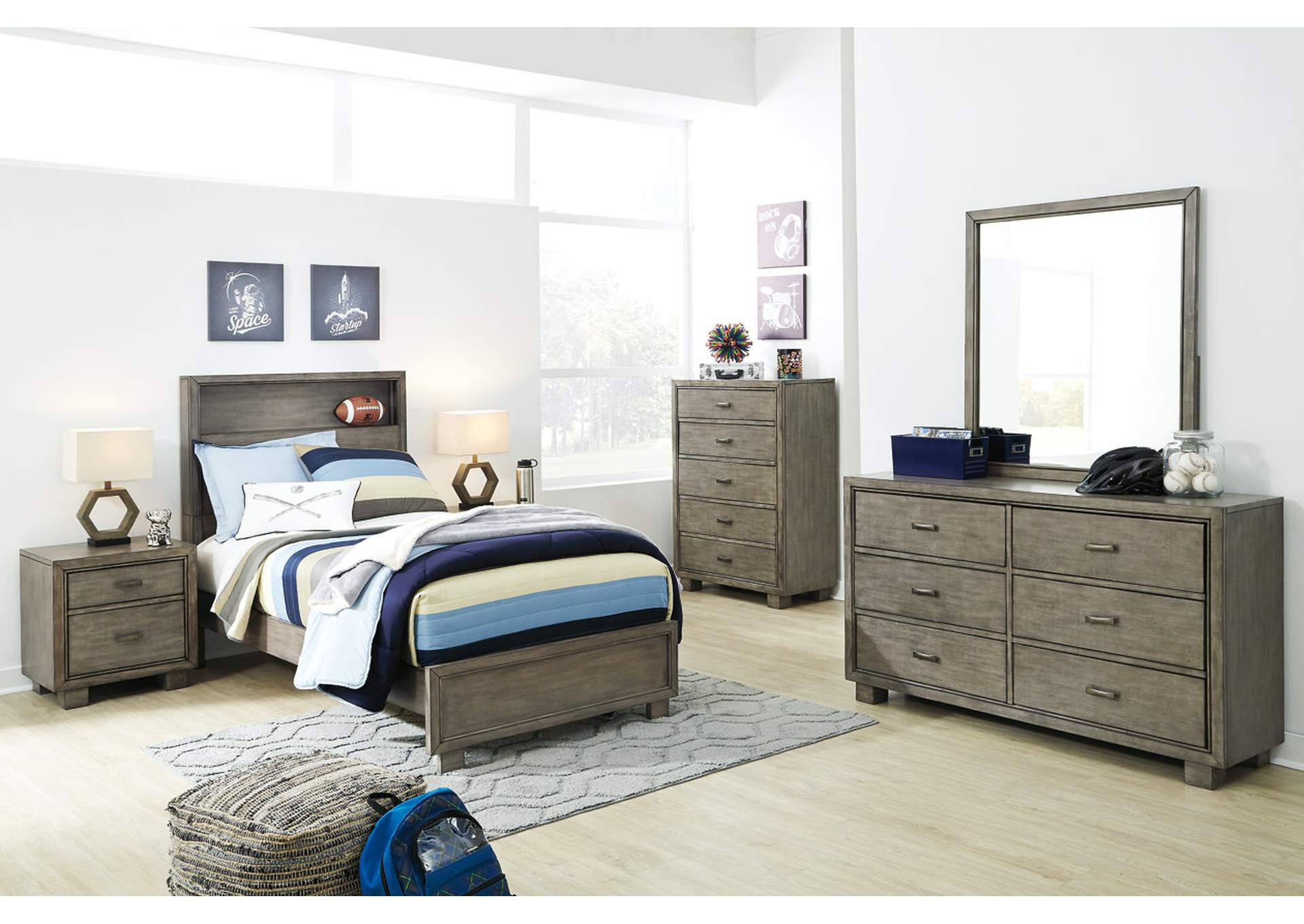 Arnett Twin Bookcase Bed,Signature Design By Ashley