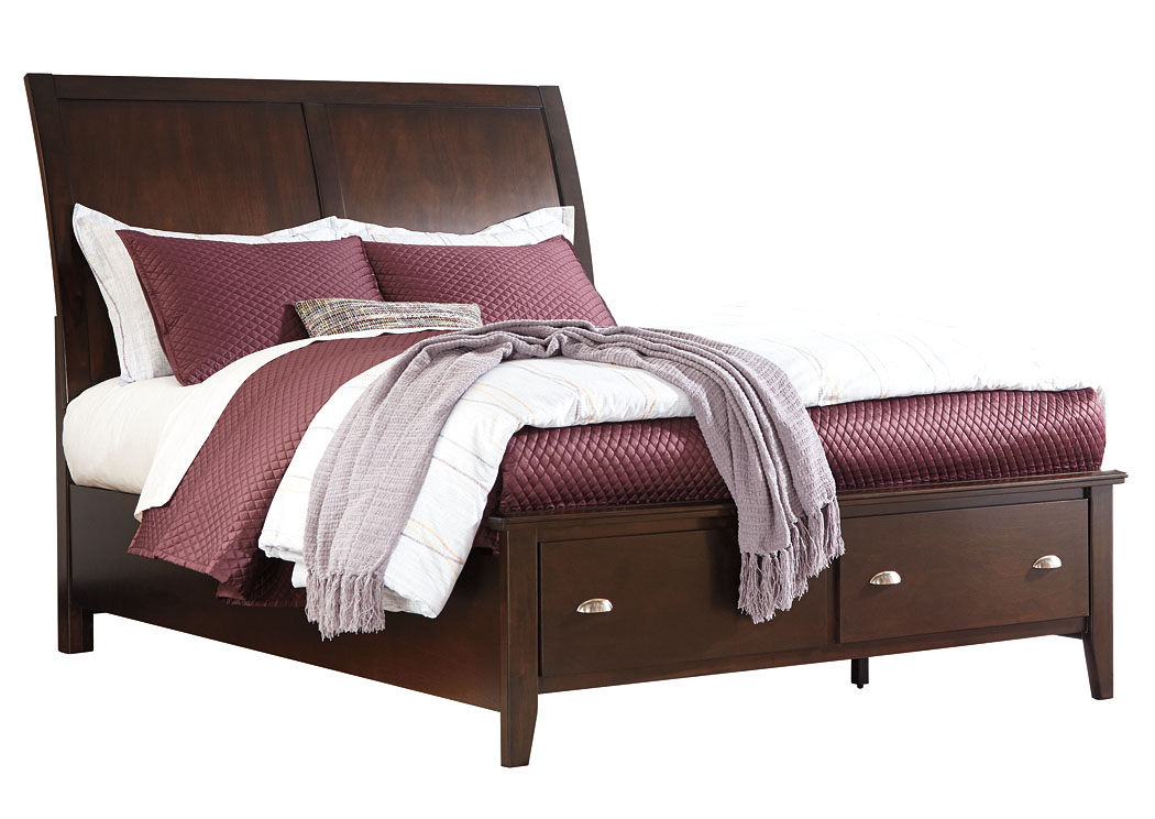 Evanburg Brown California King Sleigh Storage Bed,ABF Signature Design by Ashley