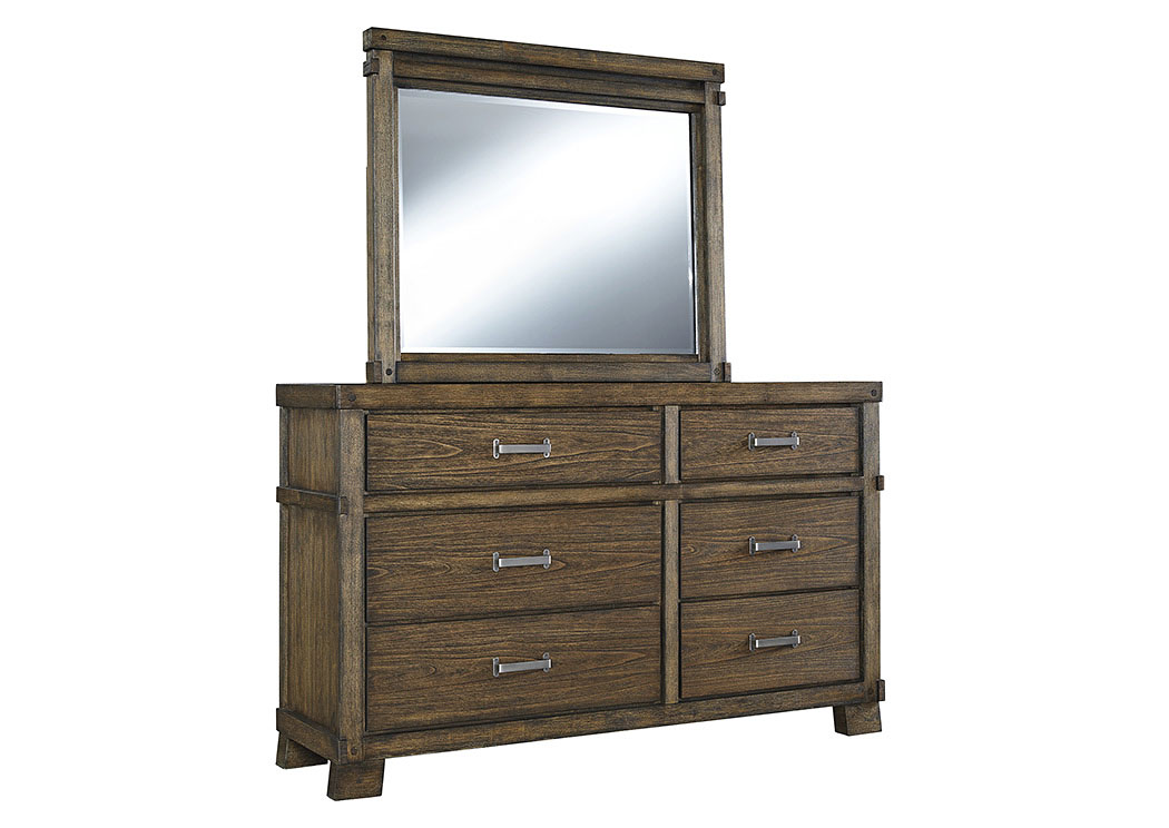 Leystone Dark Brown Bedroom Mirror,ABF Signature Design by Ashley