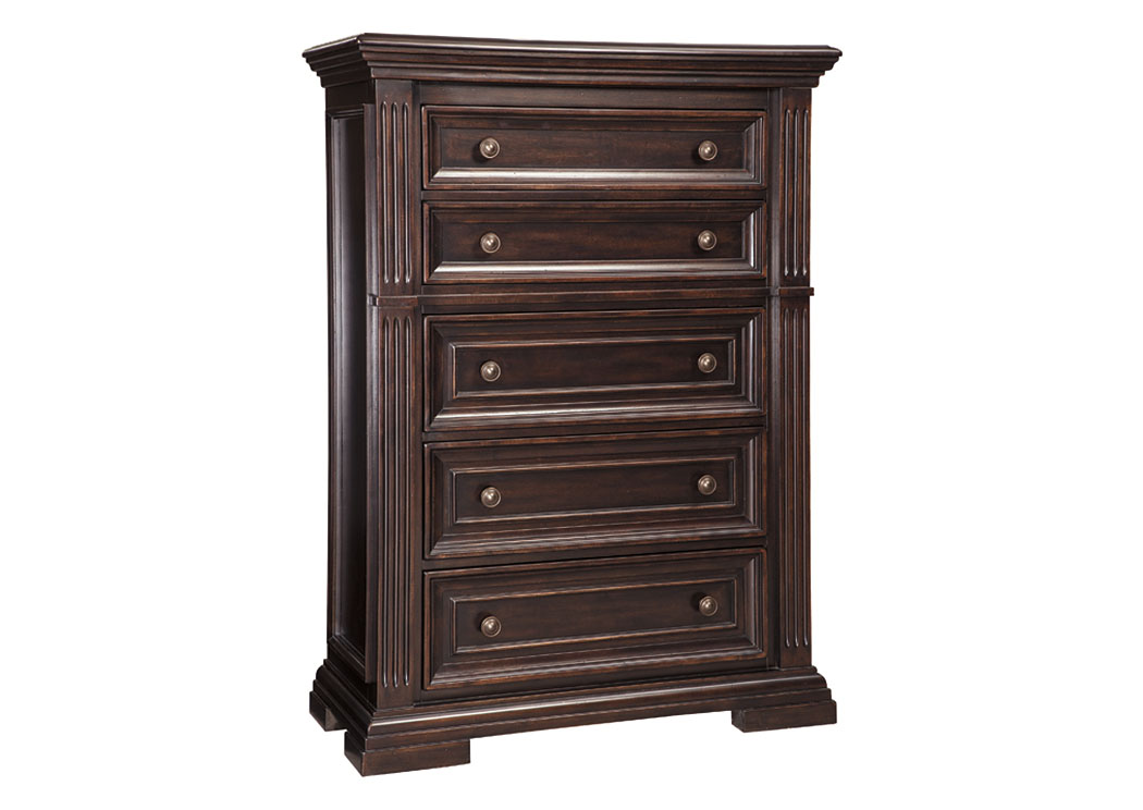 Willenburg Dark Brown Five Drawer Chest,ABF Signature Design by Ashley
