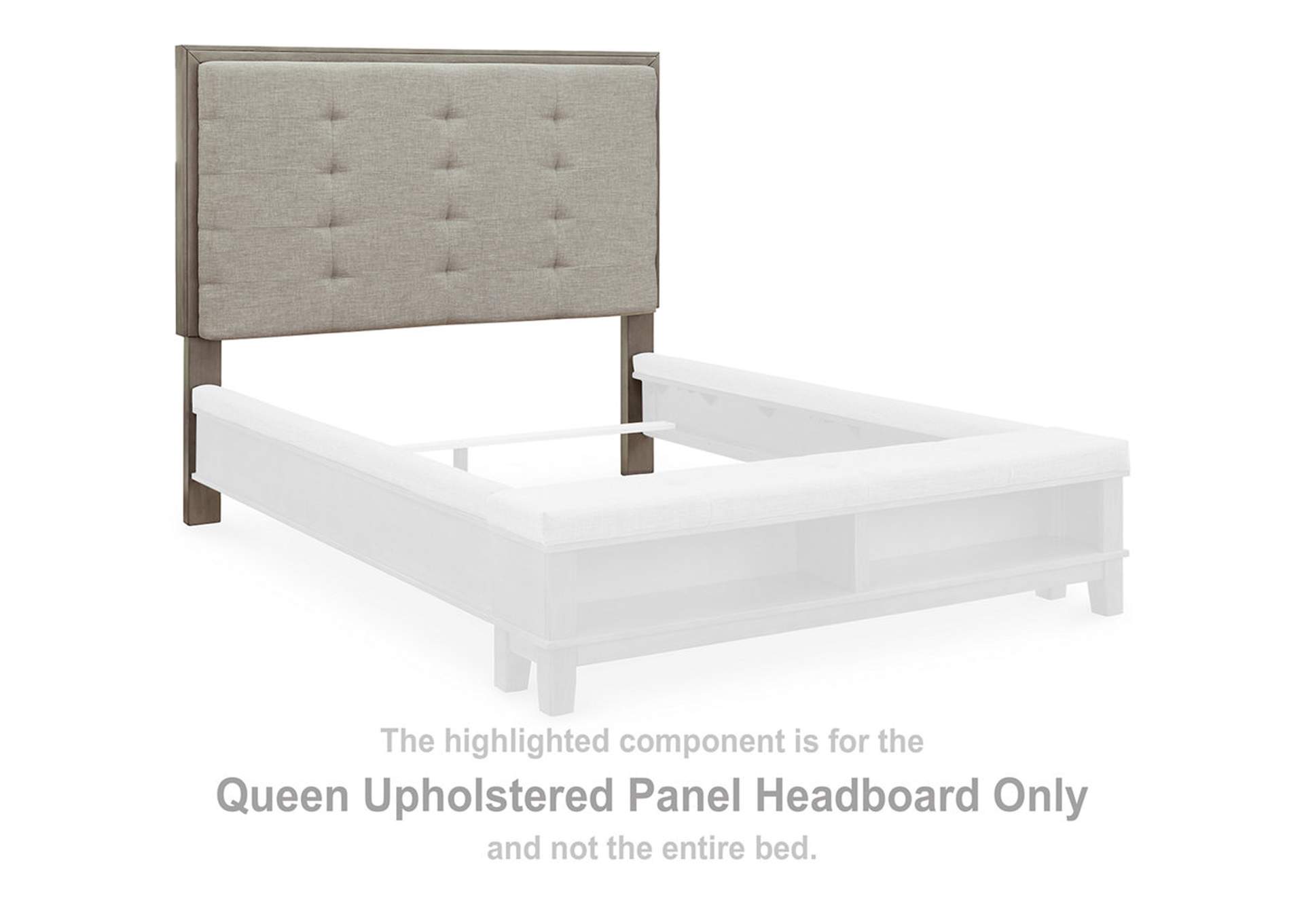 Hallanden Queen Upholstered Storage Bed, Dresser, Mirror, Chest and Nightstand,Benchcraft