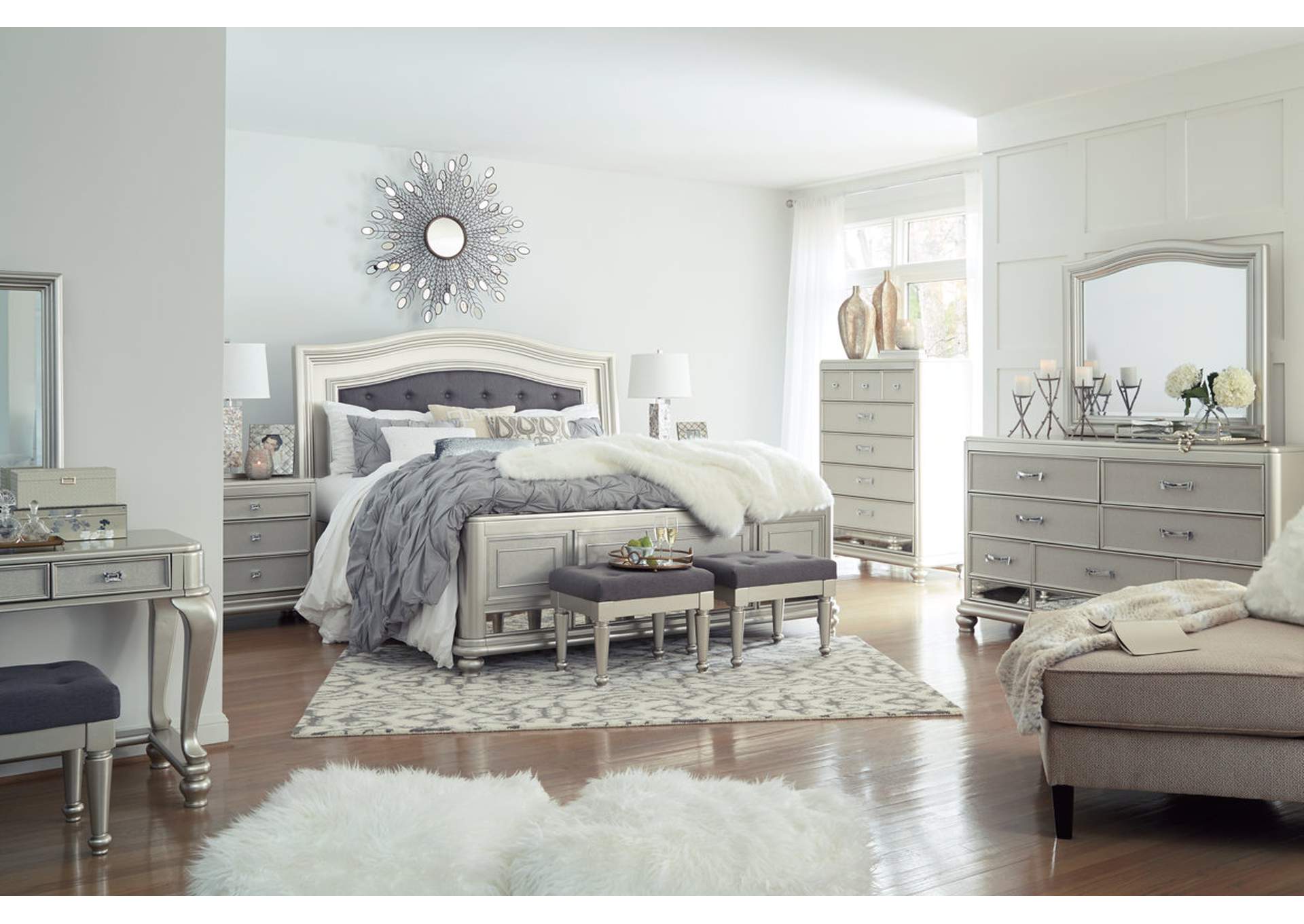 Coralayne King Panel Bed,Signature Design By Ashley