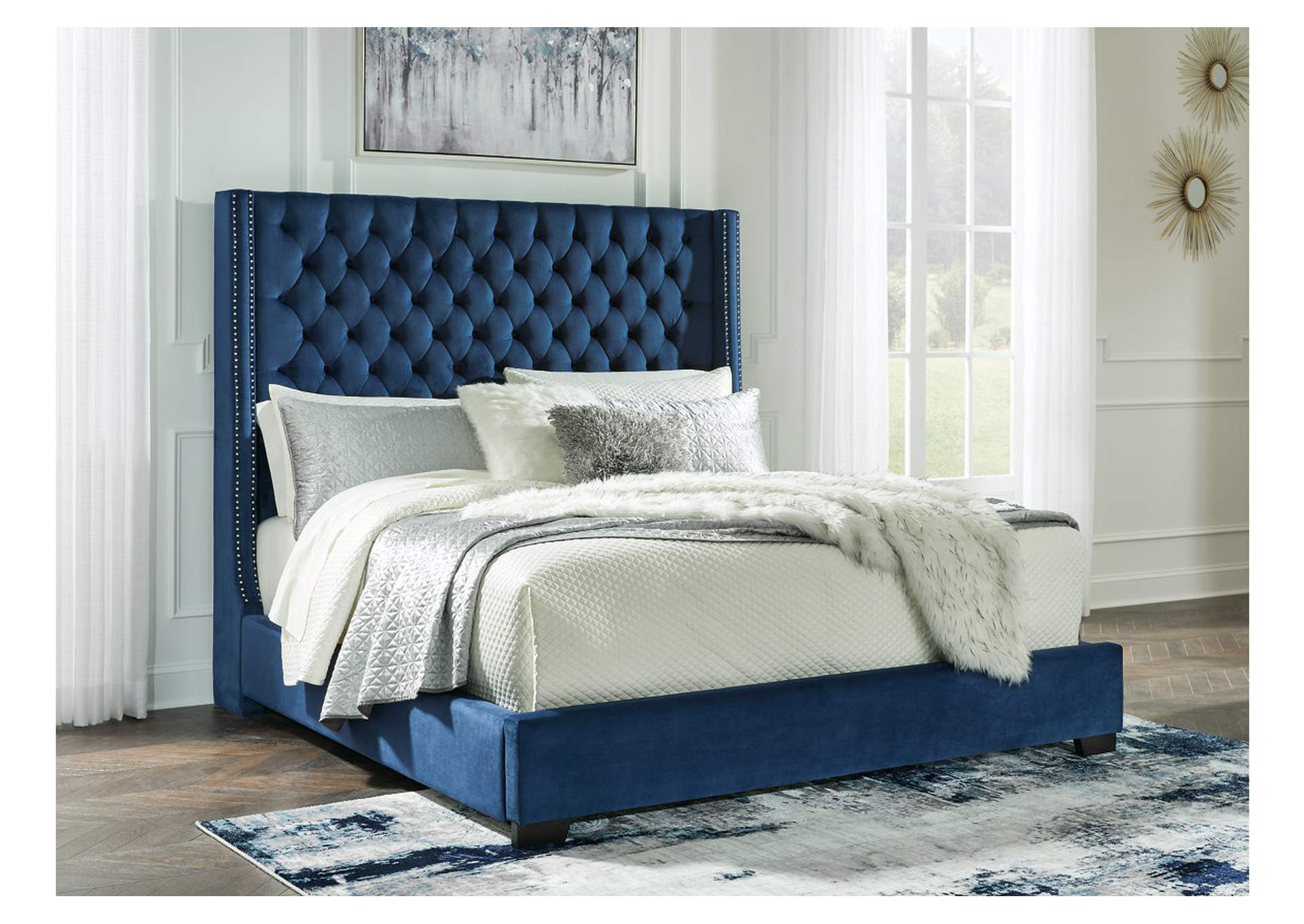 Coralayne California King Upholstered Bed with Dresser,Signature Design By Ashley