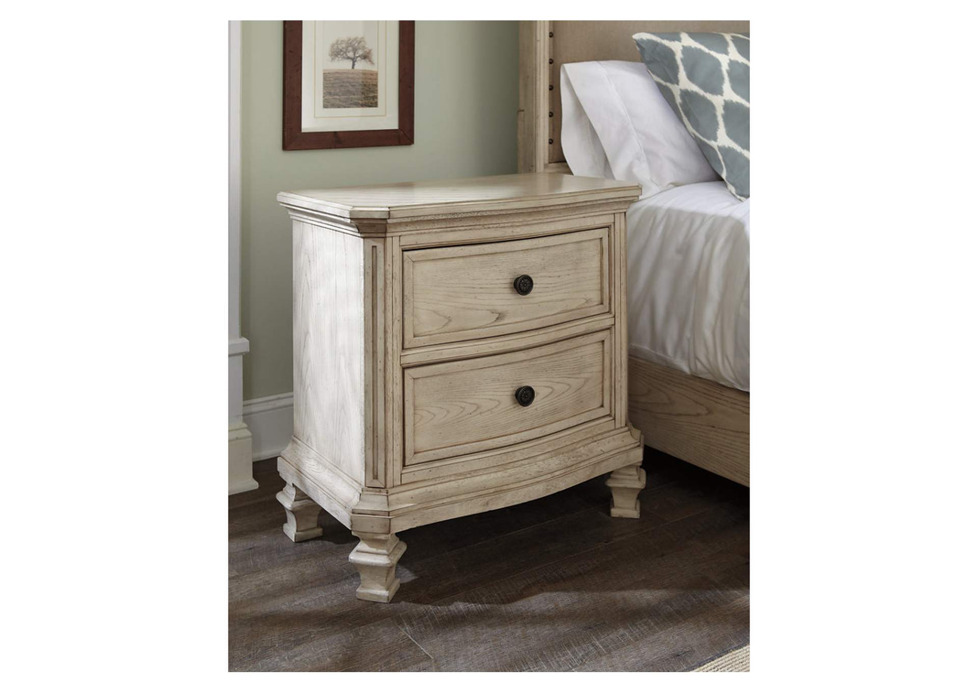 Demarlos Two Drawer Nightstand,ABF Signature Design by Ashley