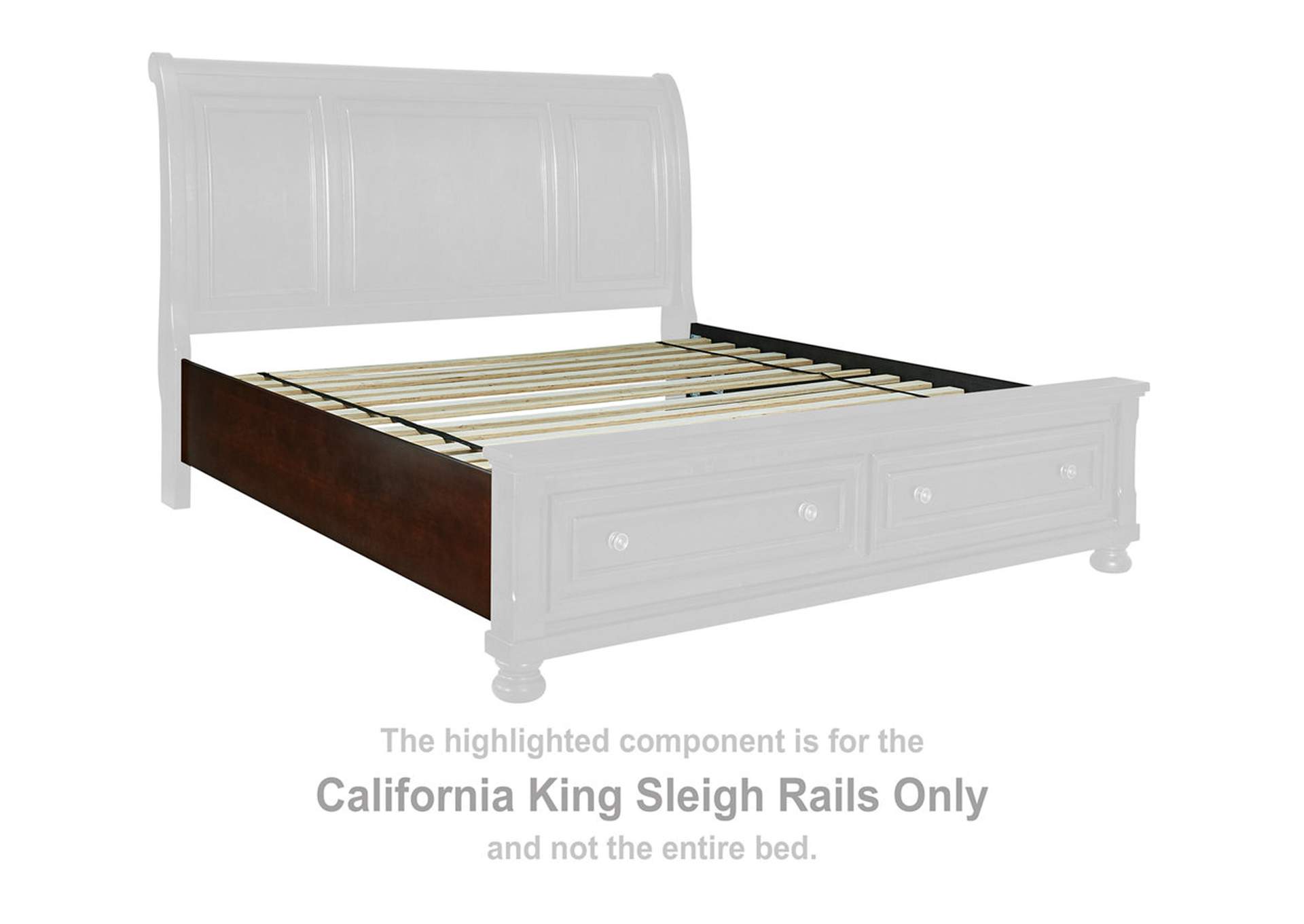 Porter California King Sleigh Bed, Dresser, Mirror and Nightstand,Millennium