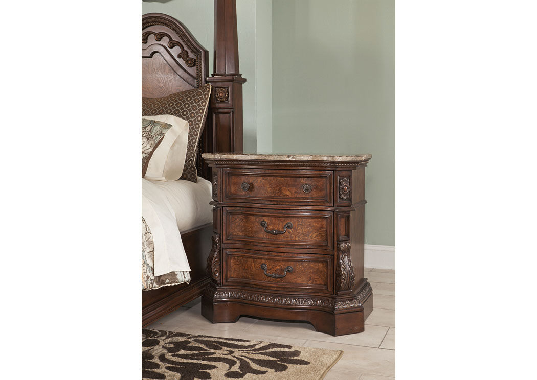 Ledelle Three-Drawer Night Stand,ABF Millennium