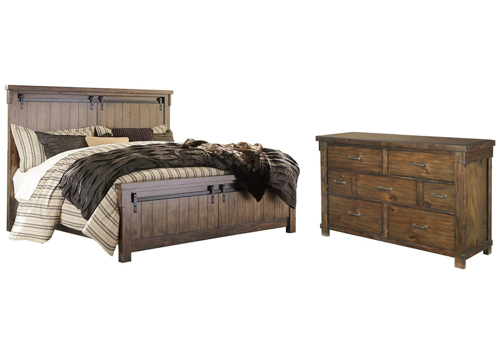 Lakeleigh King Panel Bed with Dresser Just Furniture