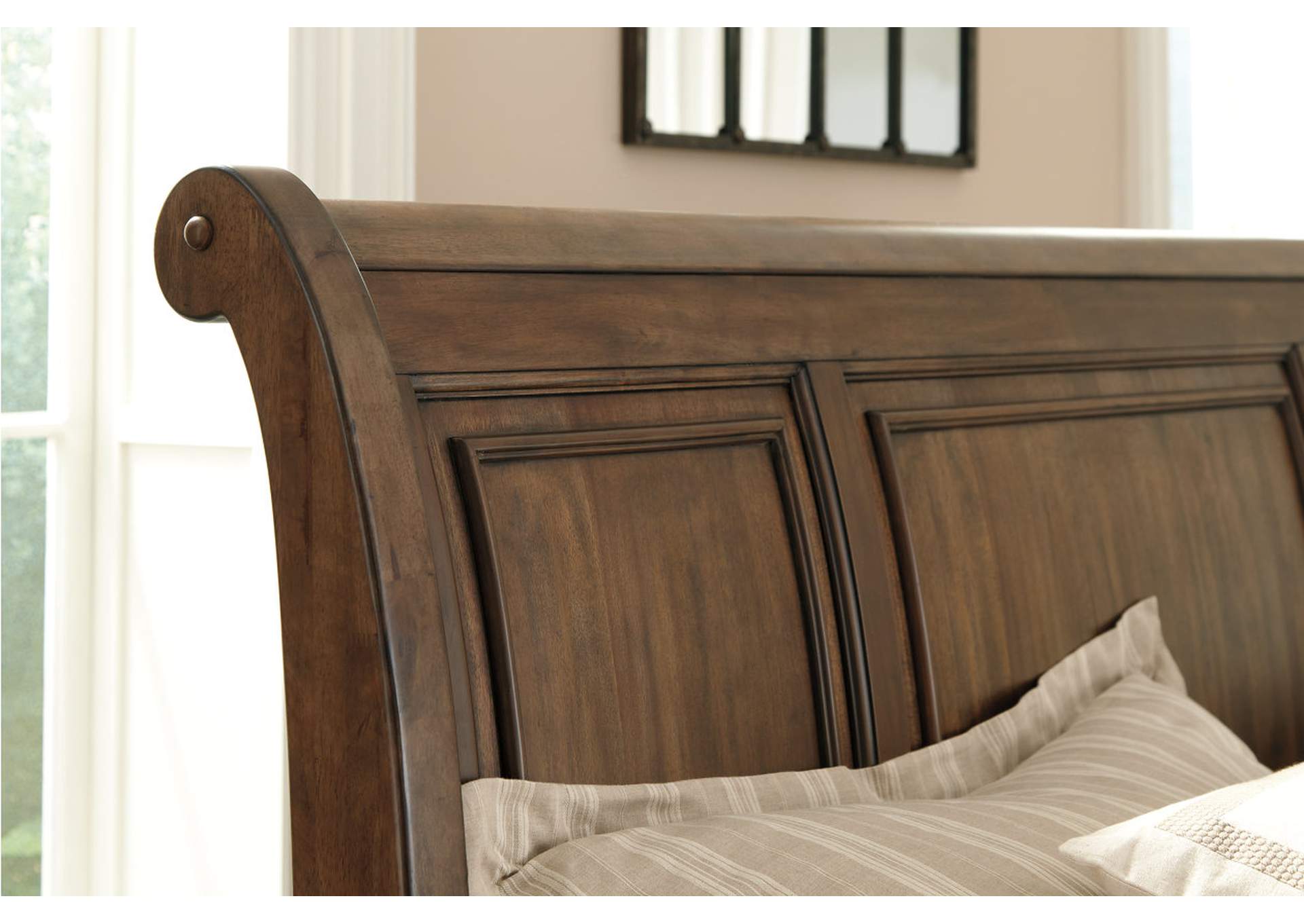 Flynnter California King Sleigh Bed with 2 Storage Drawers,Signature Design By Ashley