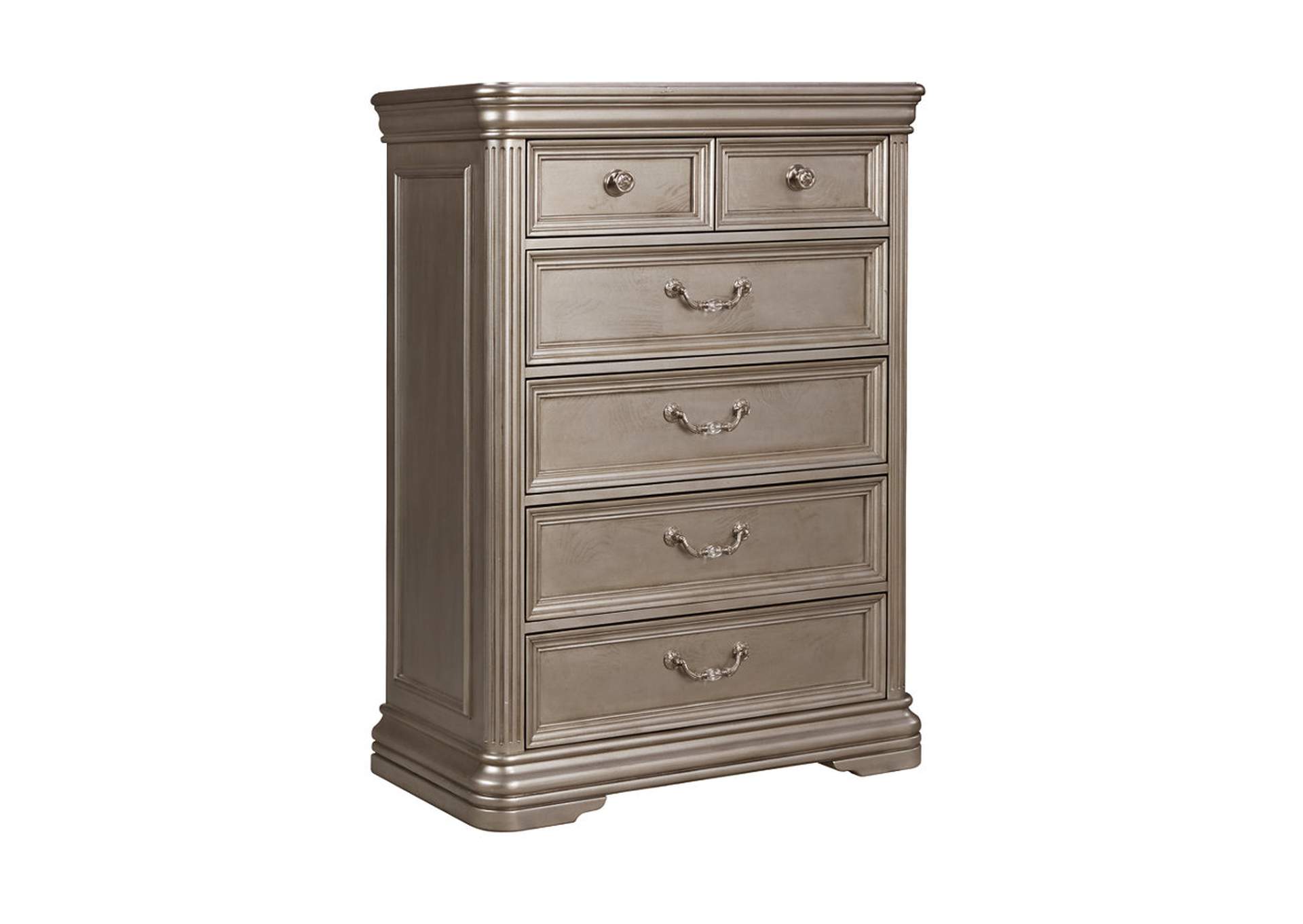 Birlanny Silver Five Drawer Chest,ABF Signature Design by Ashley