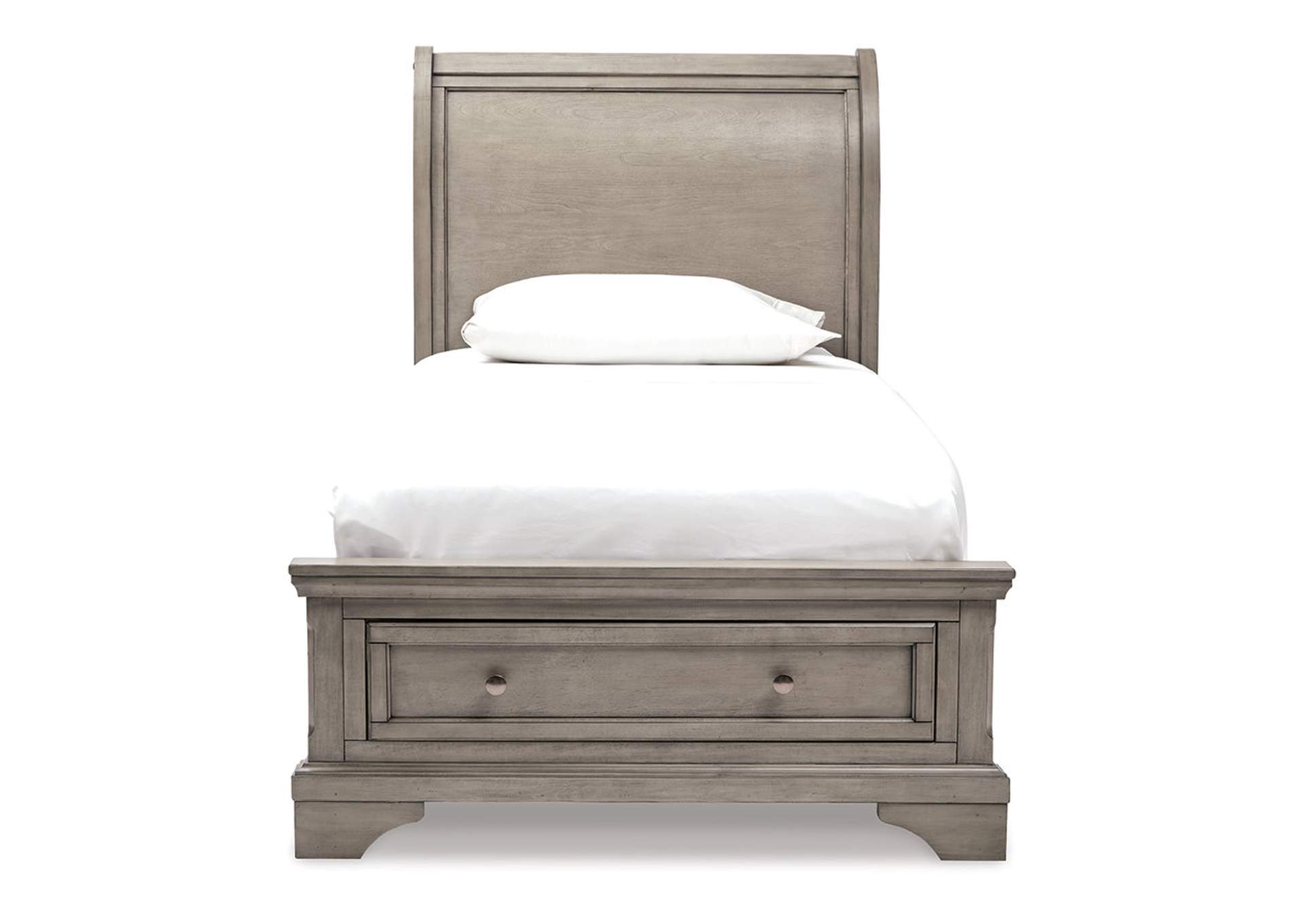 Lettner Twin Sleigh Bed with 1 Storage Drawer,Signature Design By Ashley