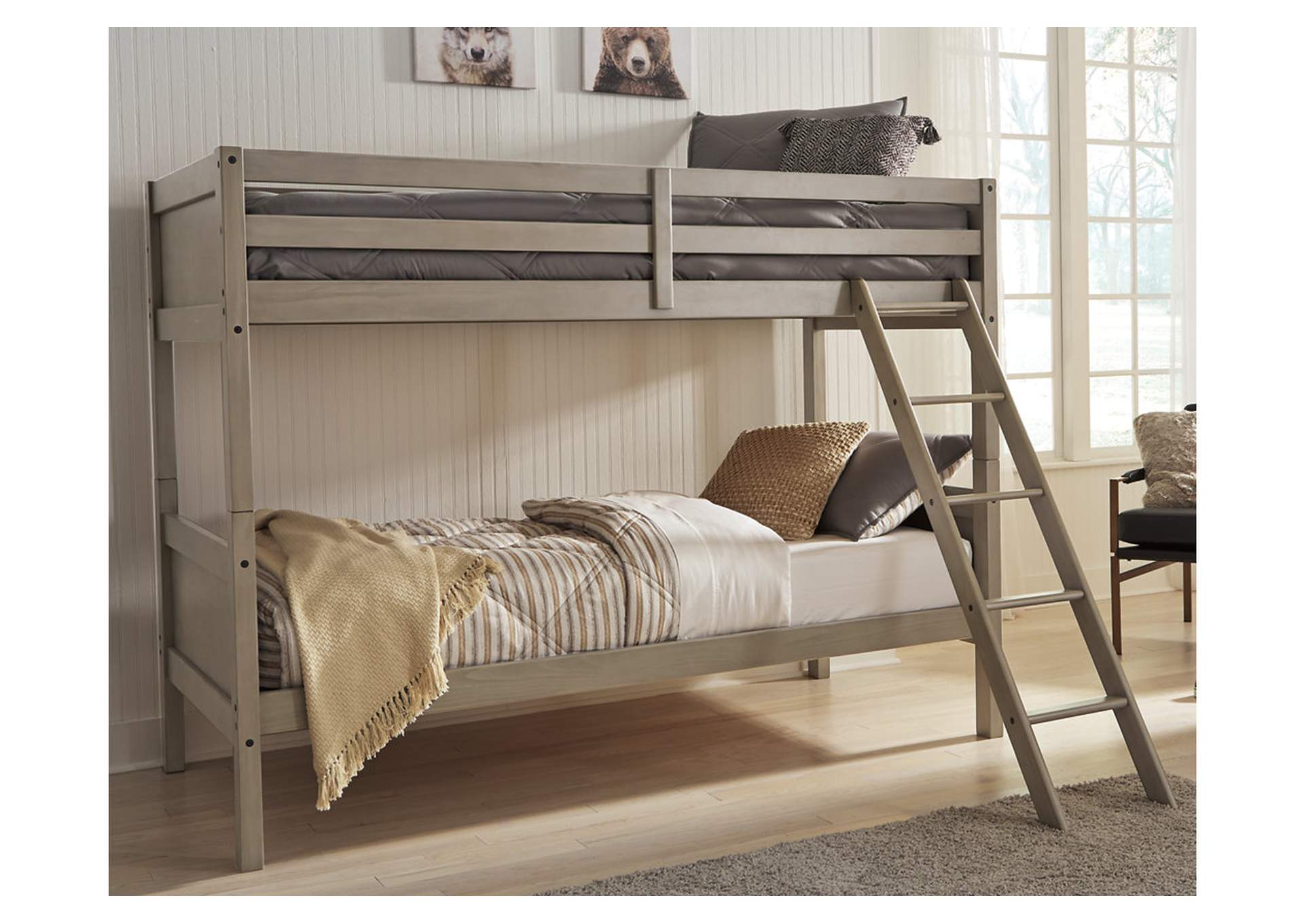 Lettner Twin/Twin Bunk Bed with Ladder,Direct To Consumer Express