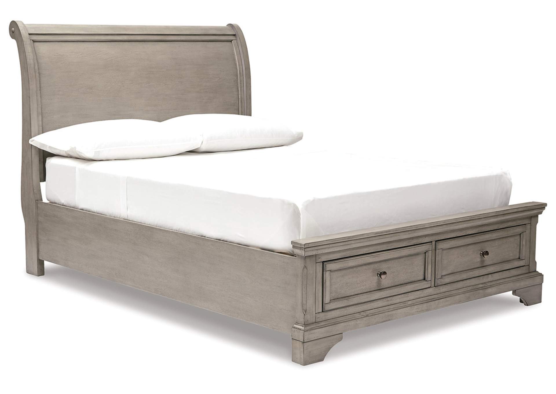 Lettner Full Sleigh Bed with Mirrored Dresser, Chest and Nightstand,Signature Design By Ashley