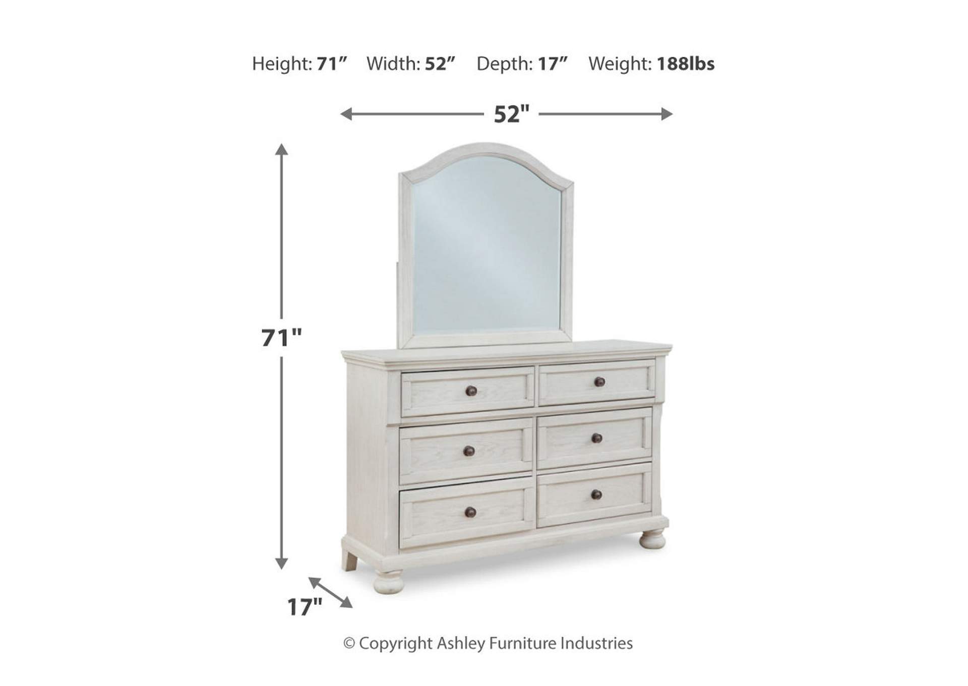 Robbinsdale Dresser and Mirror,Signature Design By Ashley