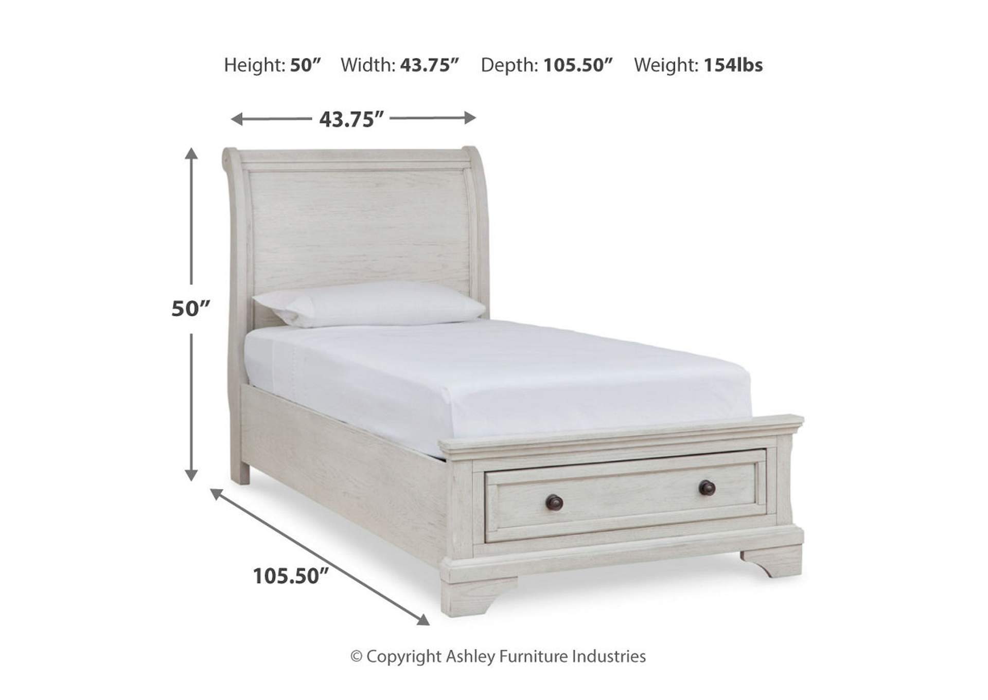 Robbinsdale Twin Sleigh Storage Bed,Signature Design By Ashley