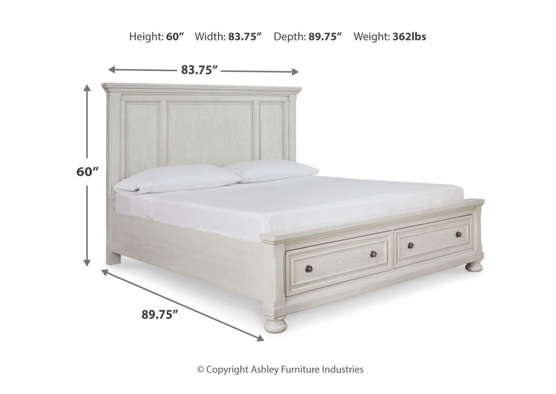 Robbinsdale King Panel Storage Bed,Signature Design By Ashley