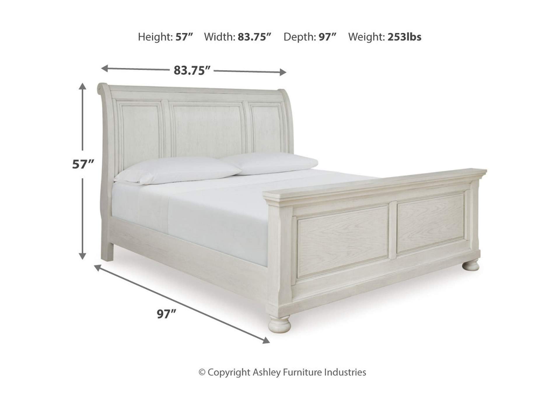 Robbinsdale King Sleigh Bed,Signature Design By Ashley