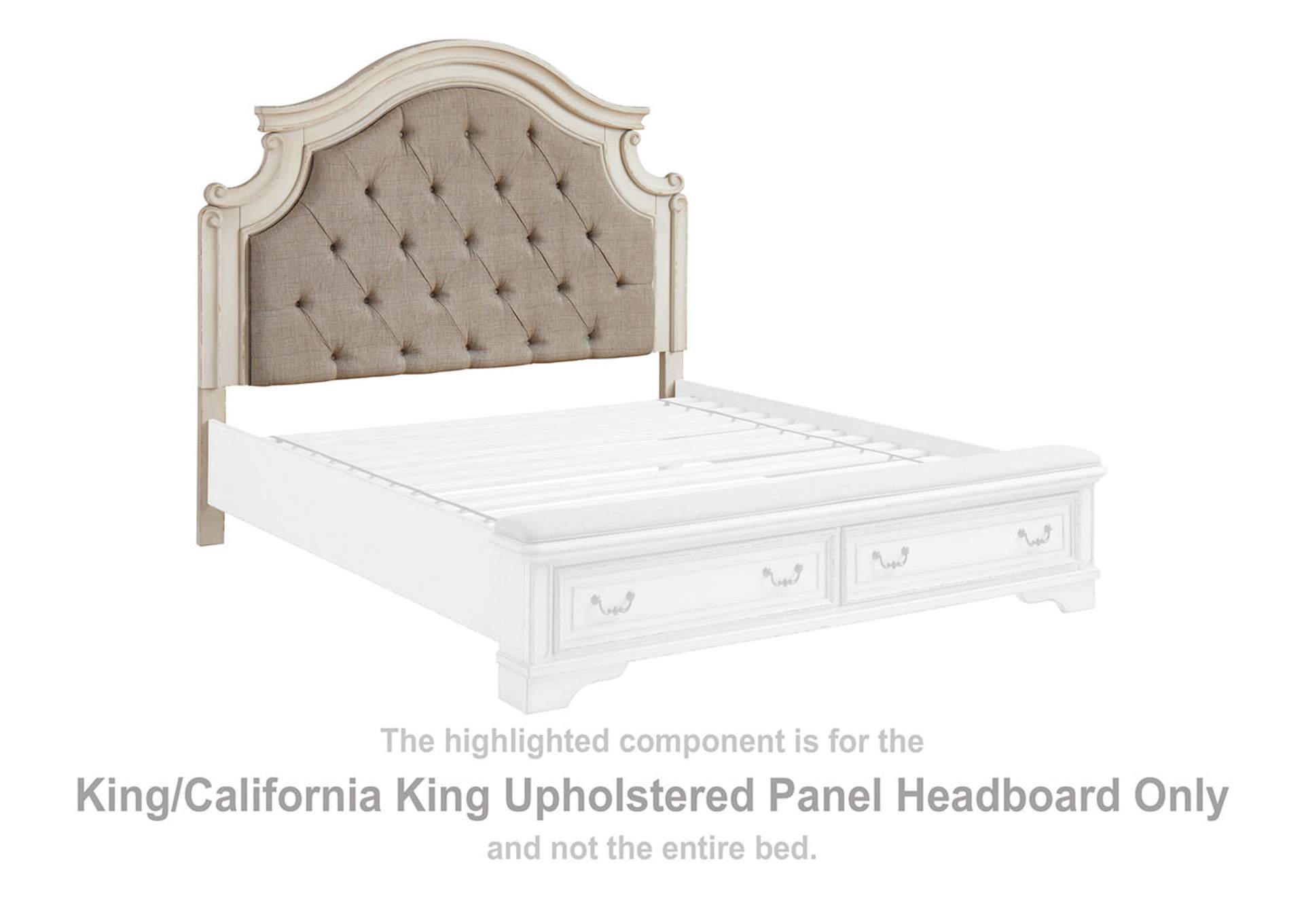Realyn King Upholstered Panel Bed and Dresser,Signature Design By Ashley