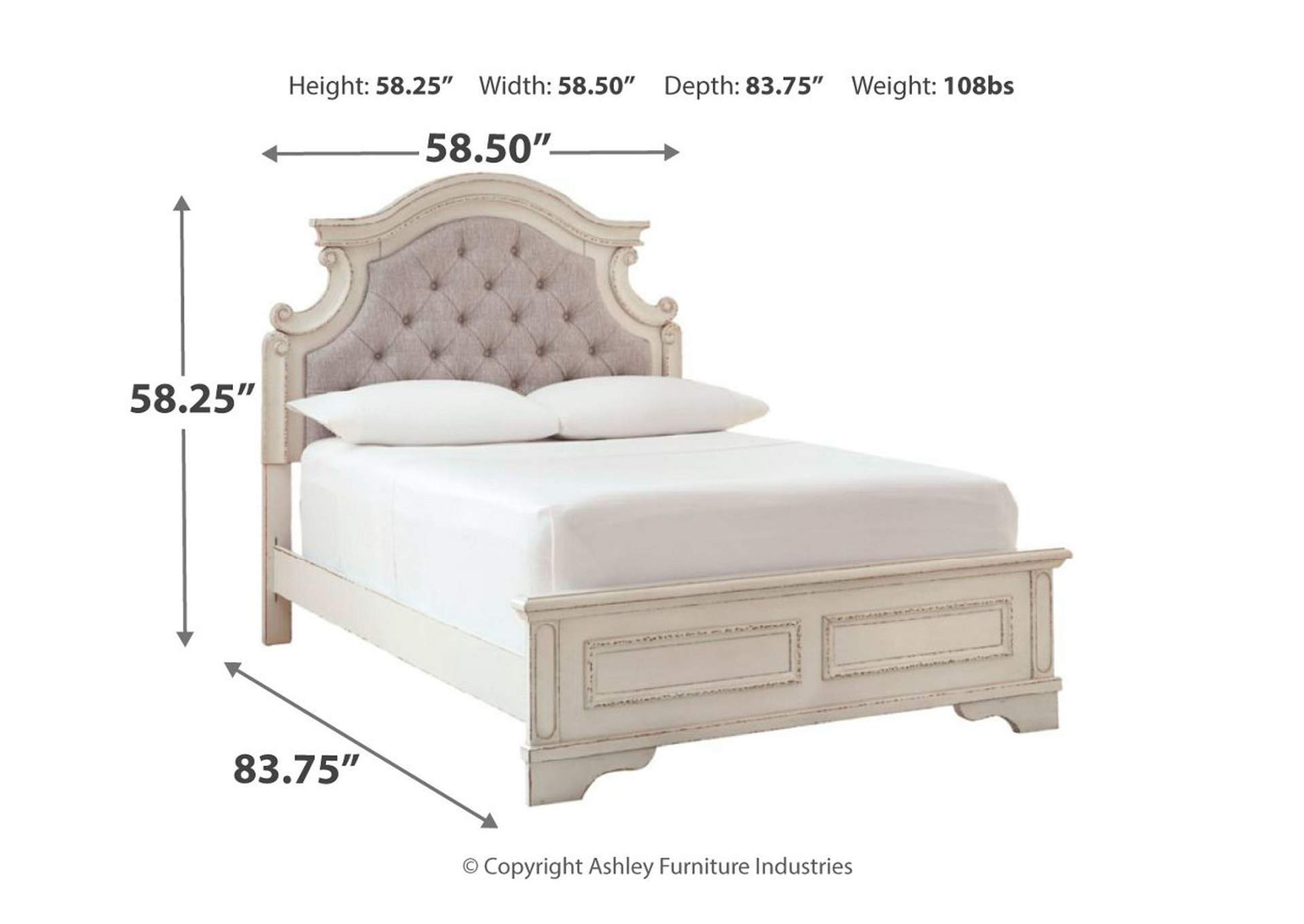 Realyn Full Upholstered Panel Bed with Dresser,Signature Design By Ashley