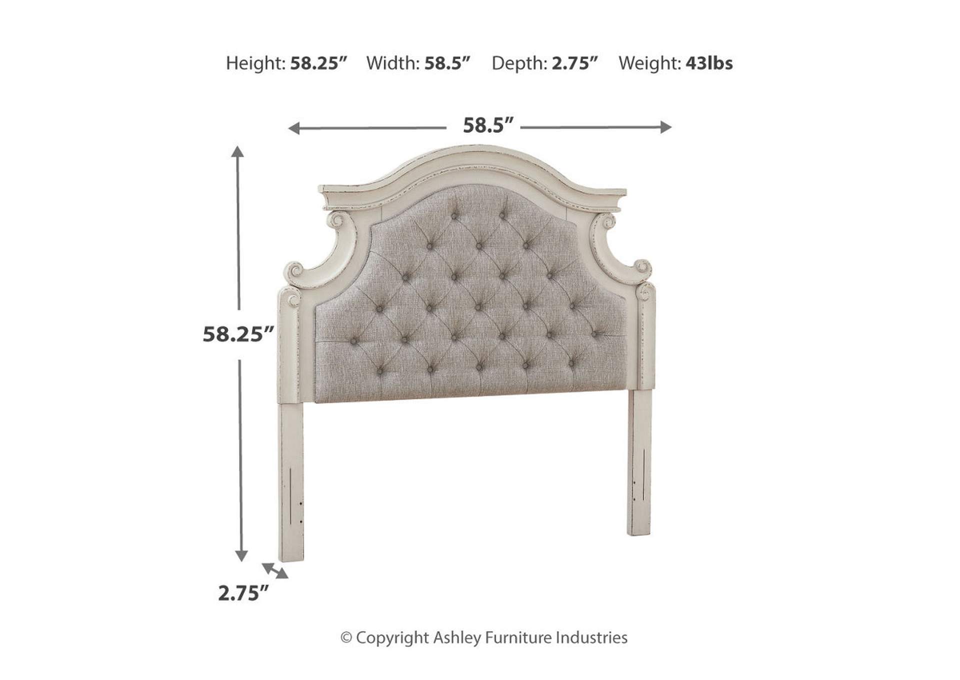 Realyn Full Upholstered Panel Headboard,Signature Design By Ashley