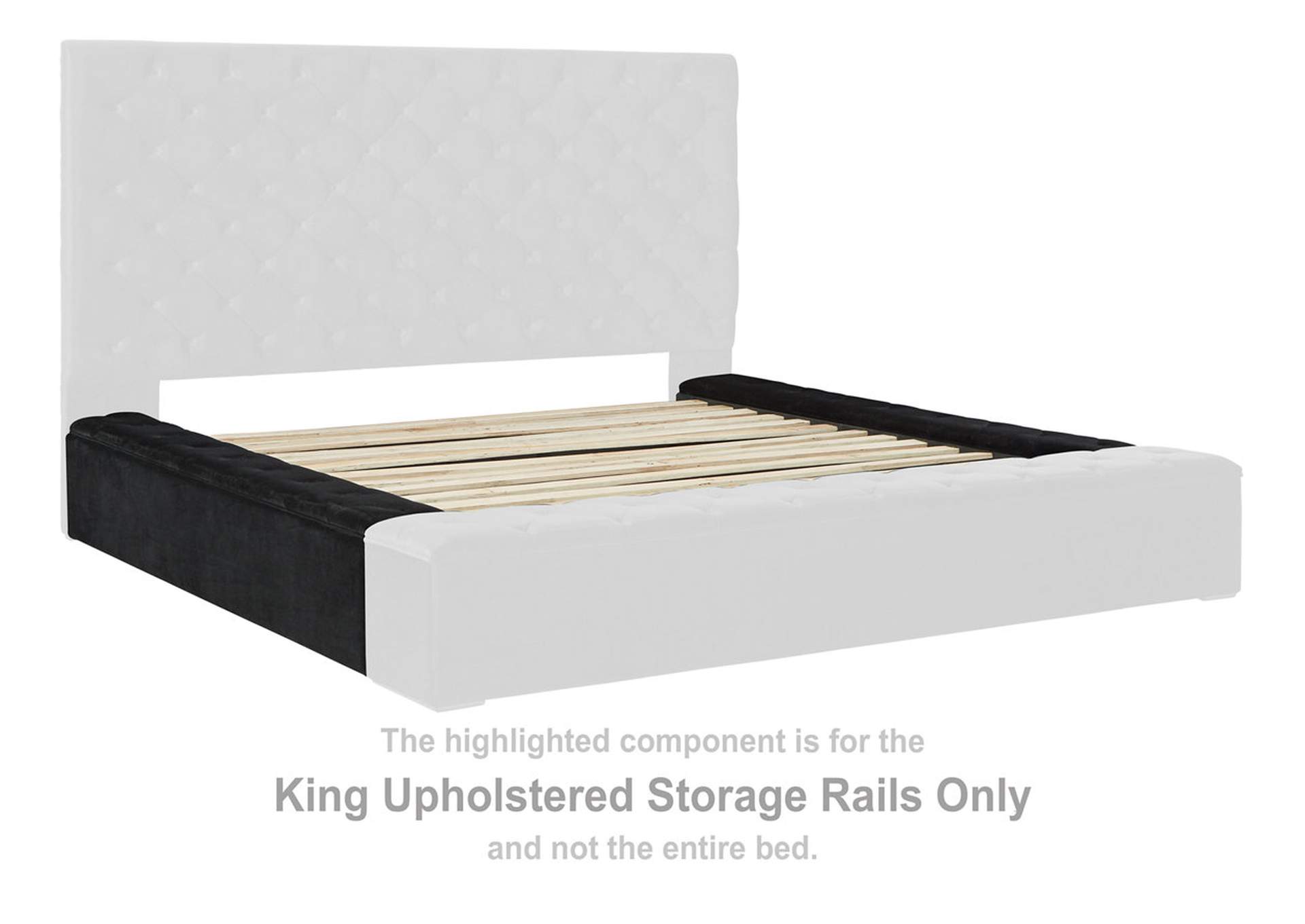 Lindenfield King Upholstered Bed with Storage Ivan Smith Furniture