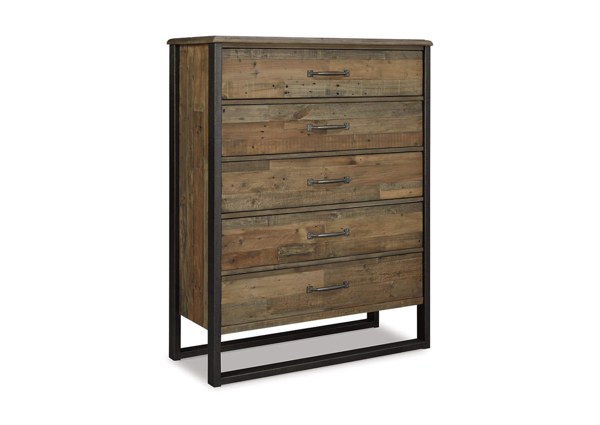 Sommerford Brown Five Drawer Chest,ABF Signature Design by Ashley