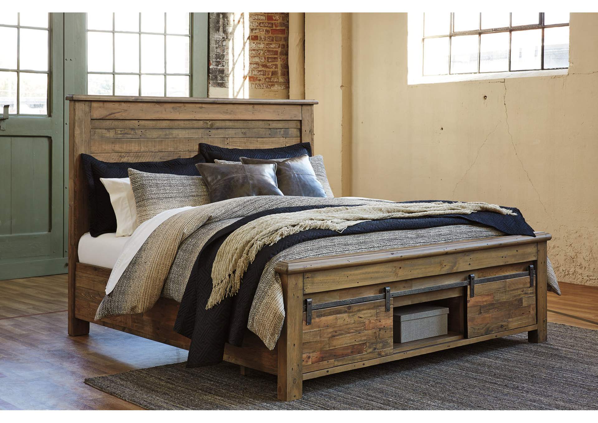 Sommerford Brown Queen Storage Bed,ABF Signature Design by Ashley