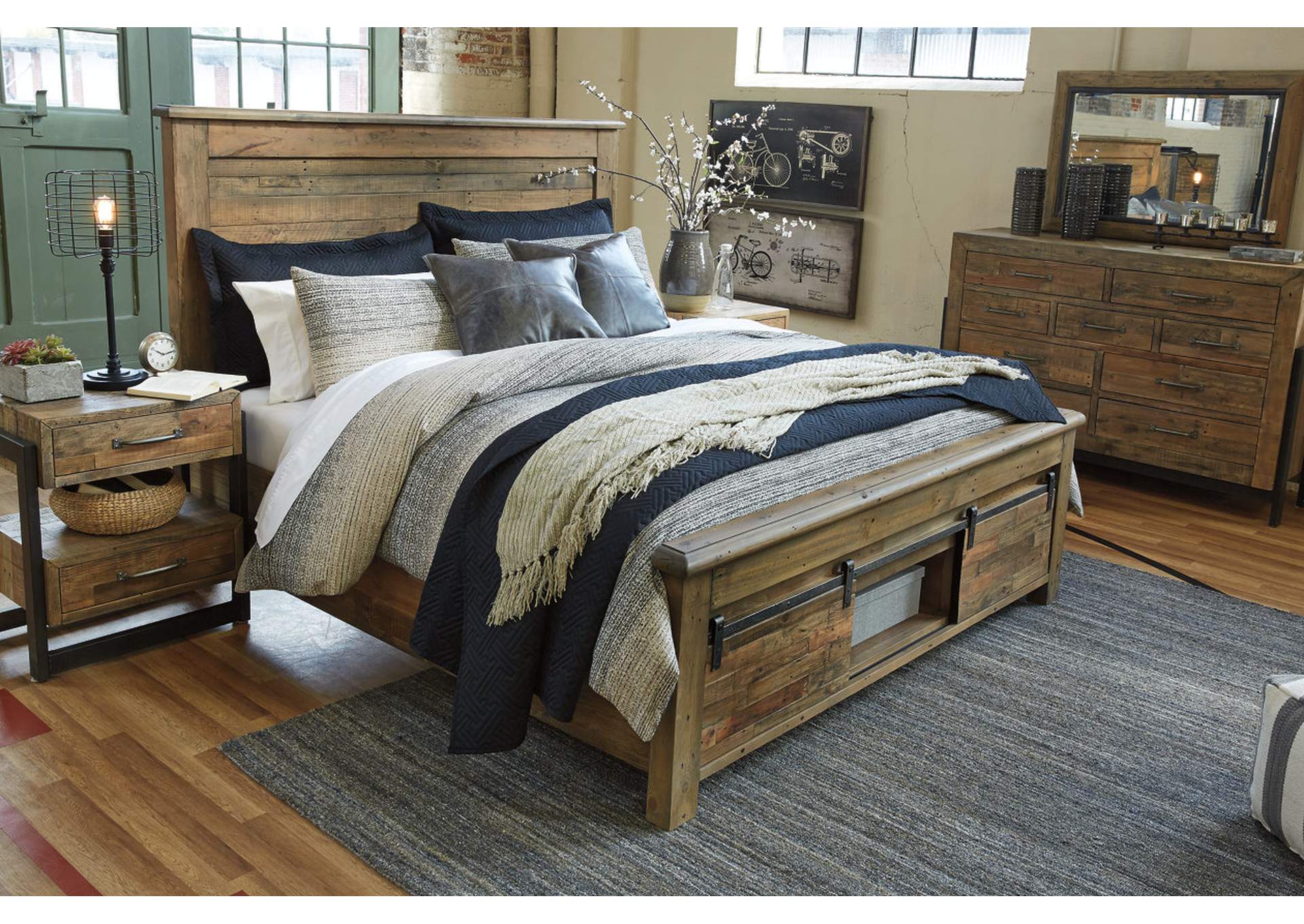 Sommerford King Panel Bed with Storage,Signature Design By Ashley