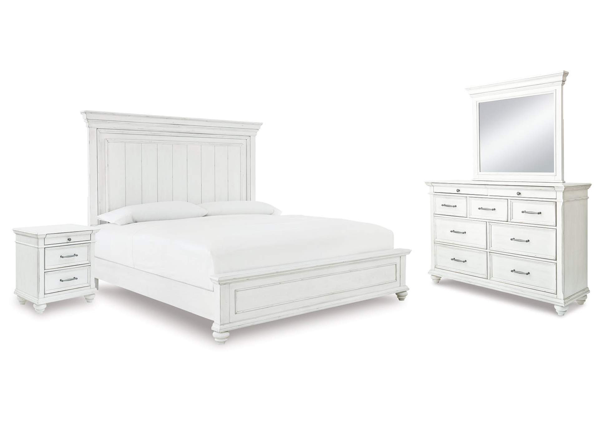 Kanwyn Queen Panel Bed, Dresser, Mirror and Nightstand,Benchcraft