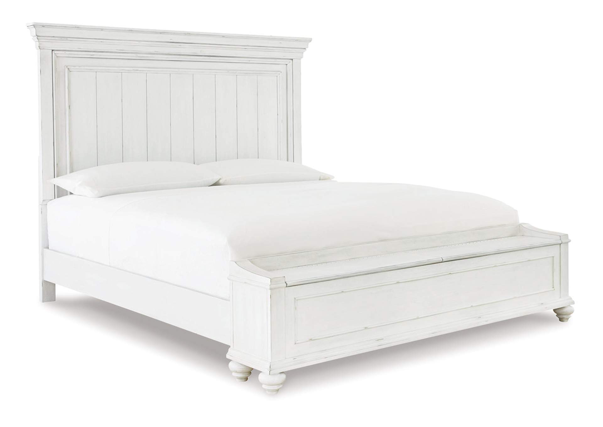 Kanwyn California King Panel Bed With, White Cal King Bed