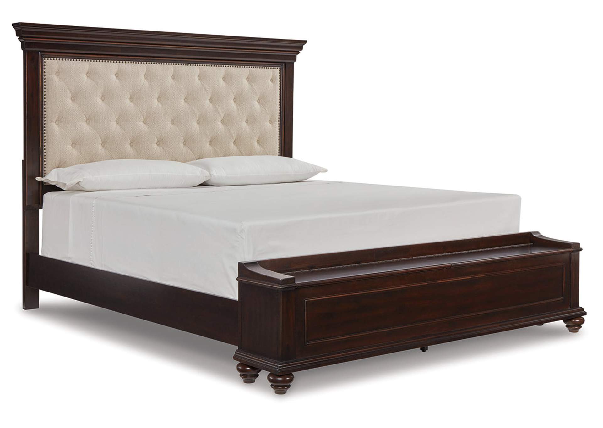 Brynhurst California King Upholstered Bed with Storage Bench,Signature Design By Ashley