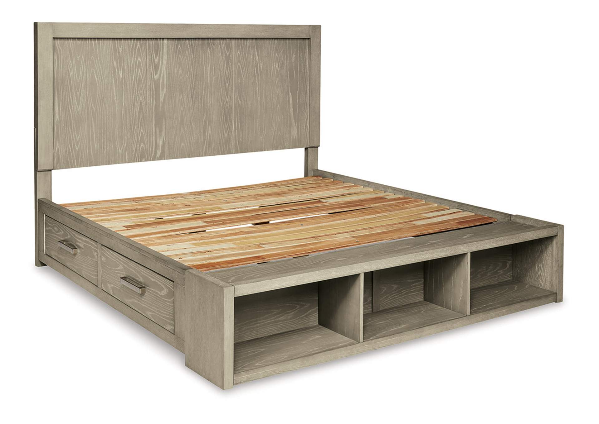 Fawnburg California King Panel Bed with Storage,Millennium