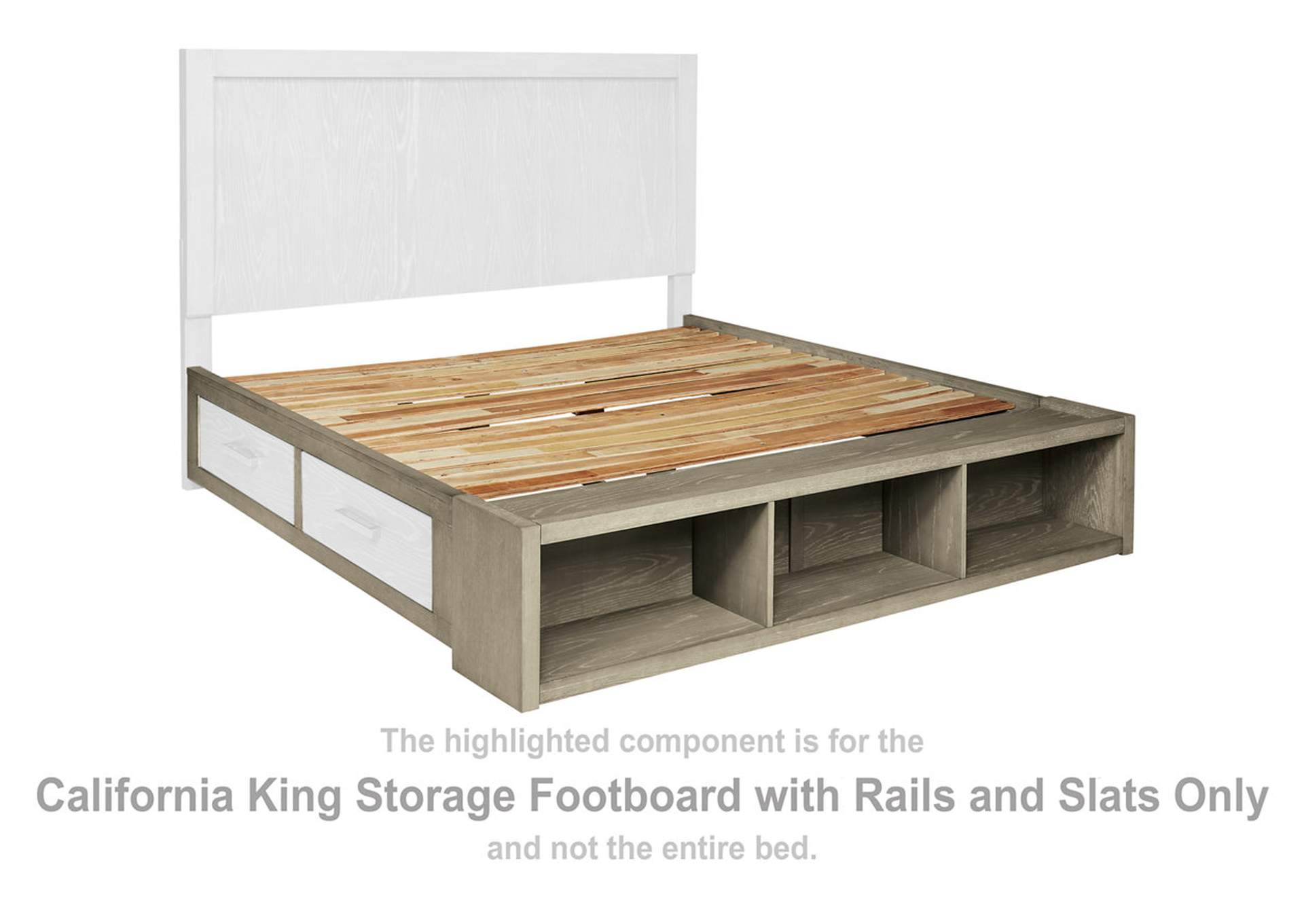 Fawnburg California King Panel Bed with Storage,Millennium