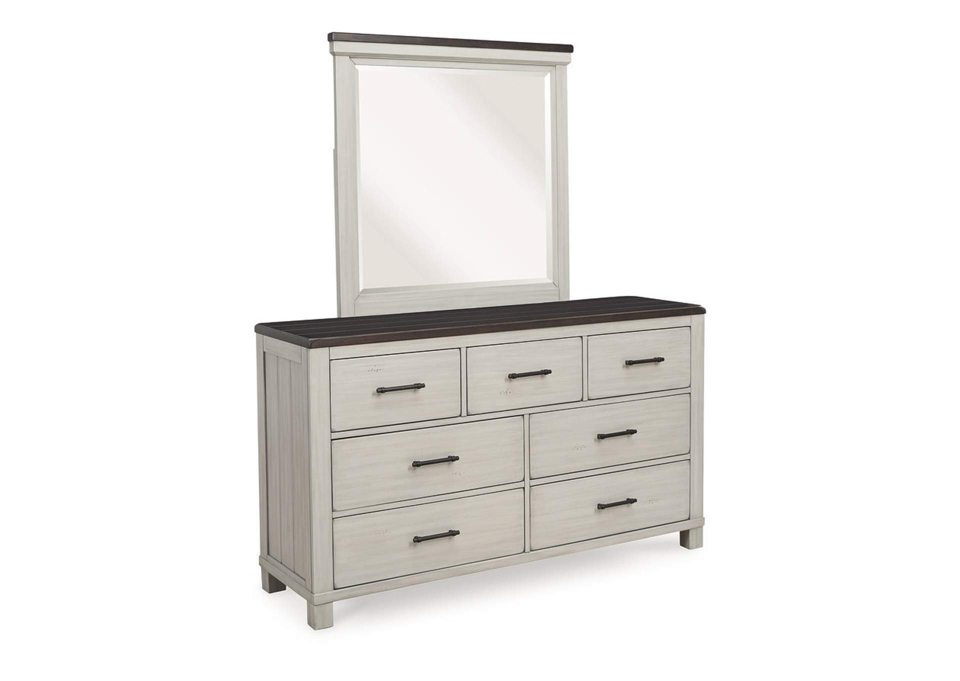 Darborn California King Panel Bed, Dresser and Mirror,Signature Design By Ashley