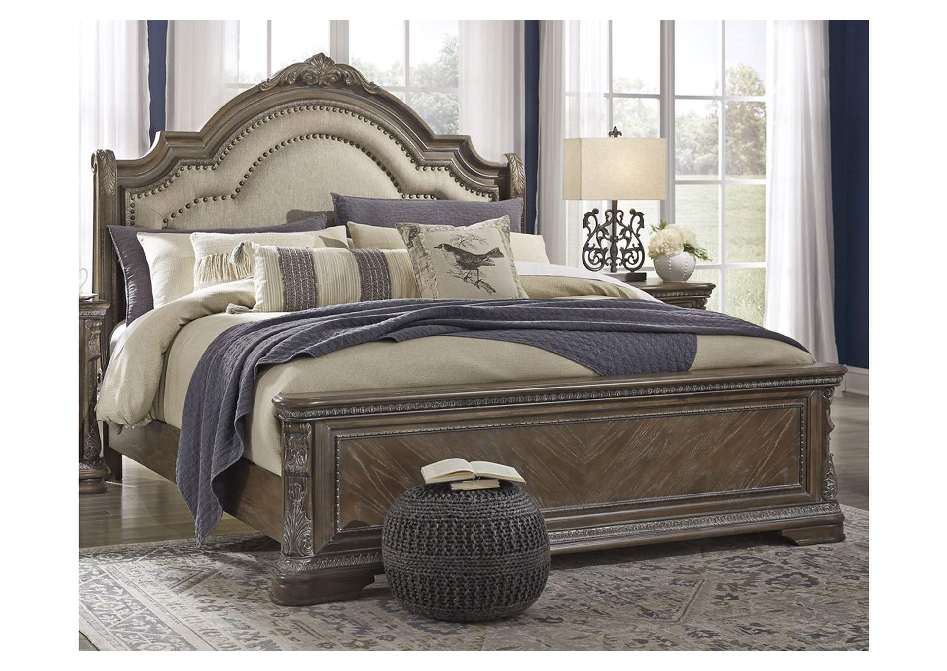 Charmond California King Upholstered, California King Bed Ashley Furniture