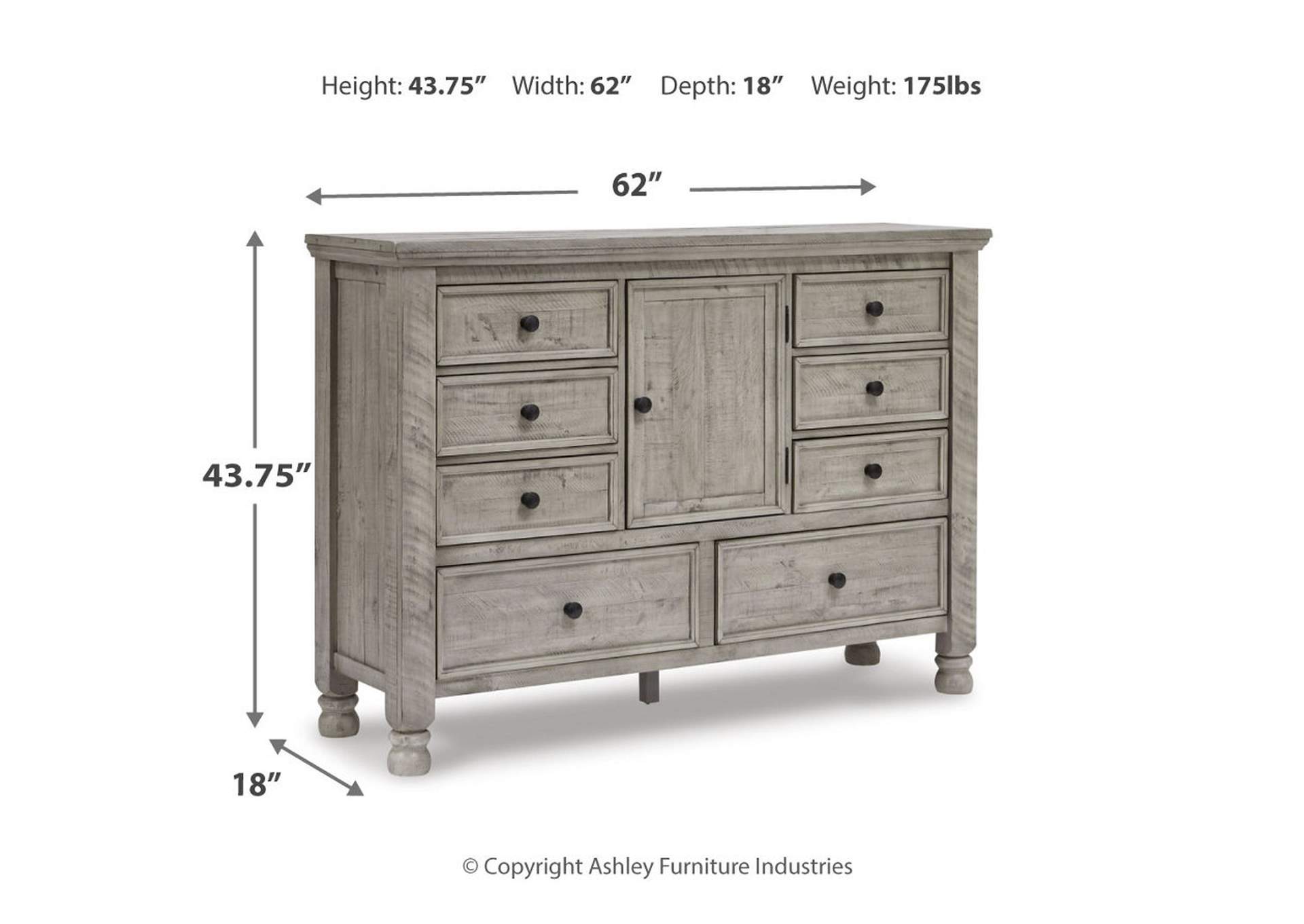 Harrastone California King Panel Bed with Dresser,Millennium