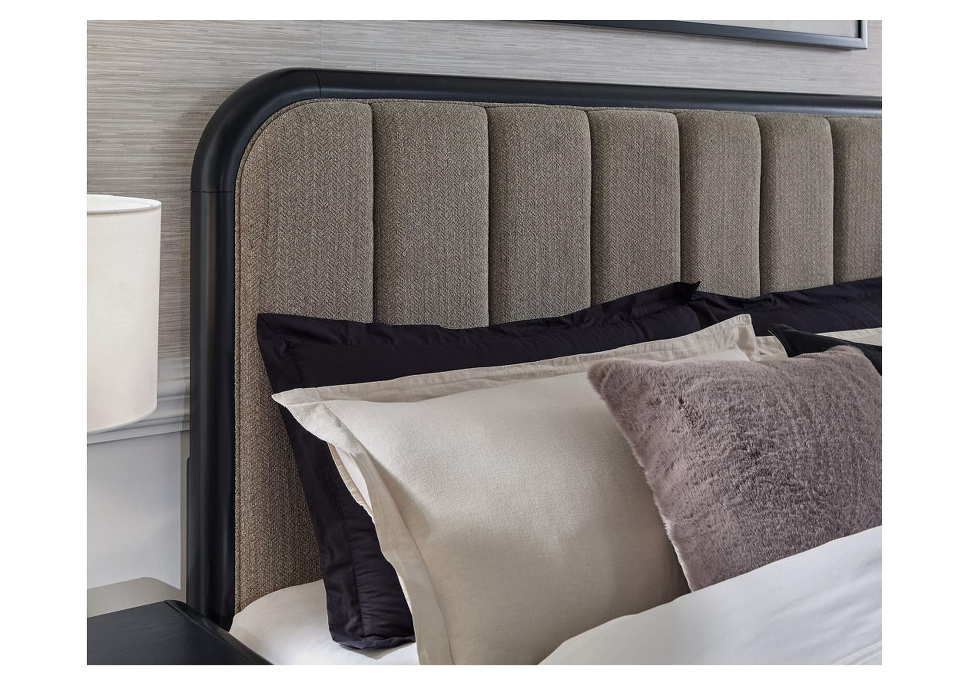 Rowanbeck King Upholstered Panel Bed,Signature Design By Ashley