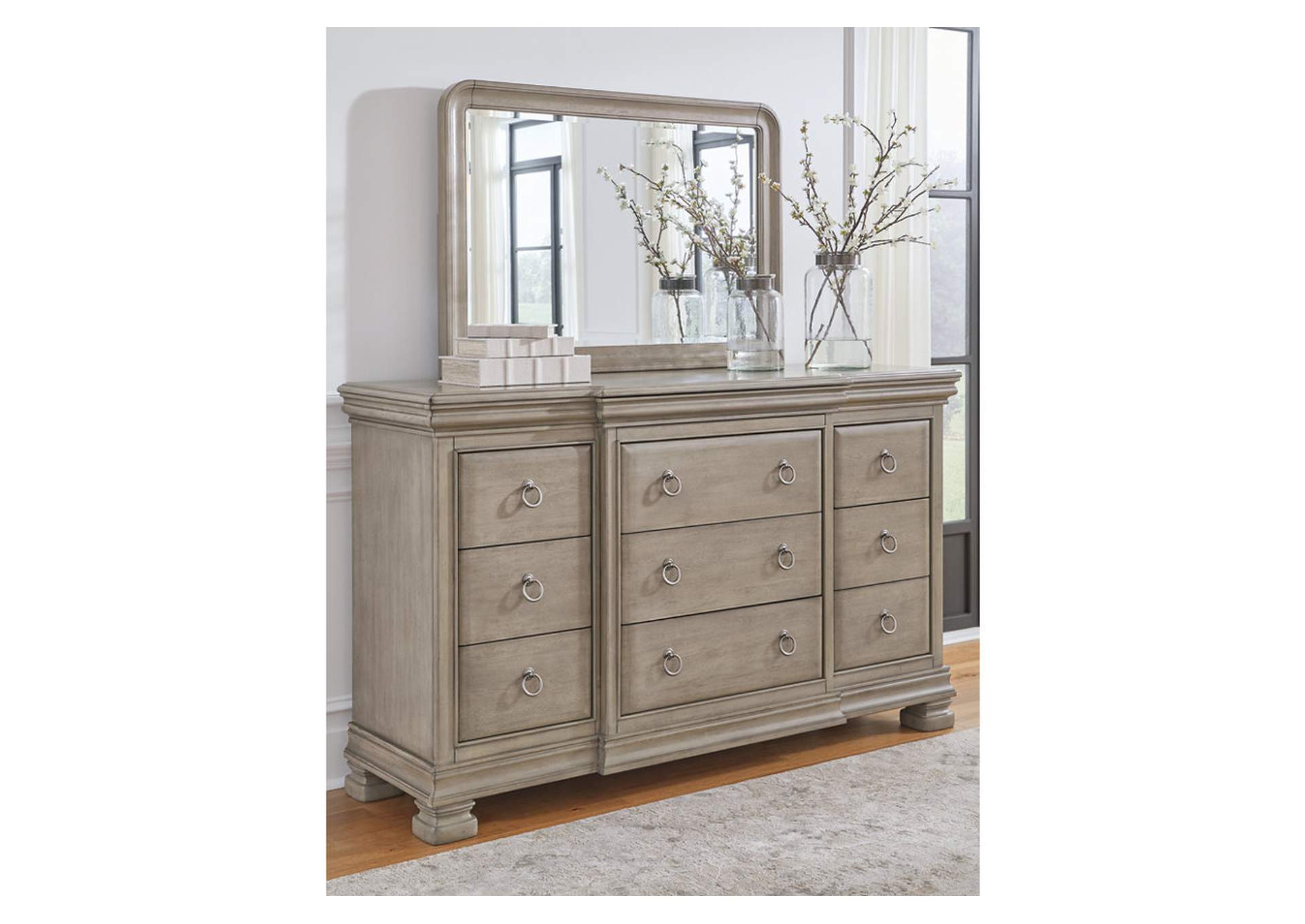 Lexorne Dresser and Mirror,Signature Design By Ashley