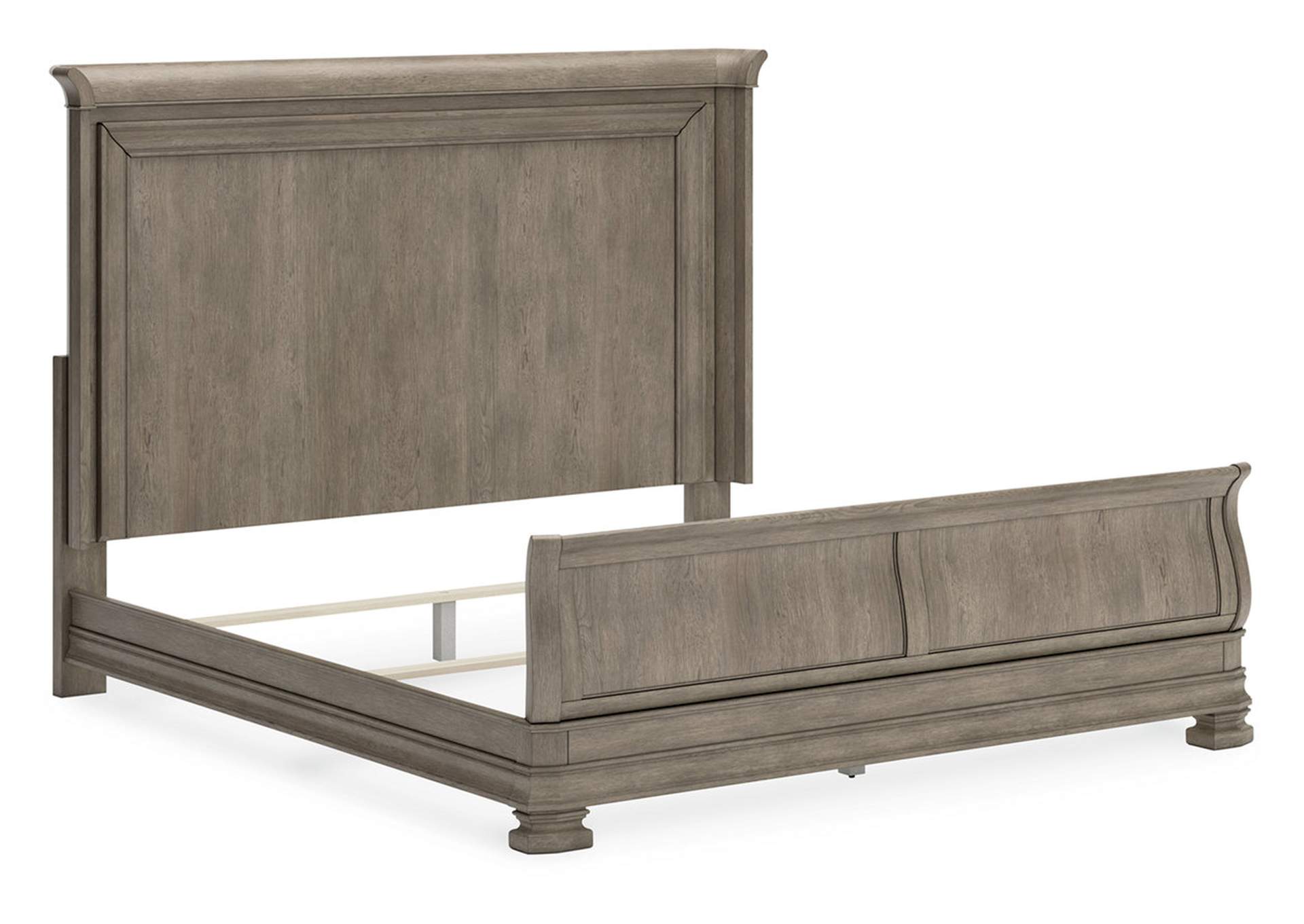 Lexorne California King Sleigh Bed with Mirrored Dresser and Chest,Signature Design By Ashley