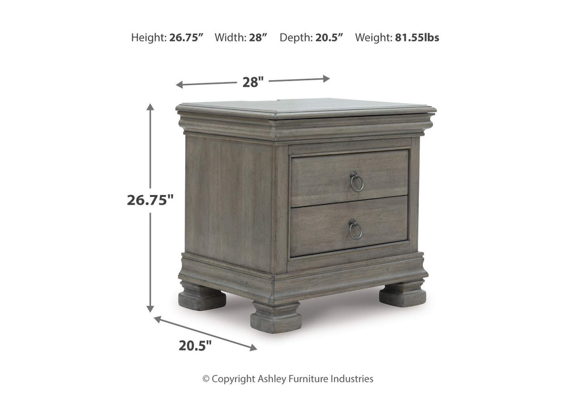 Lexorne Queen Sleigh Bed with Mirrored Dresser and 2 Nightstands,Signature Design By Ashley