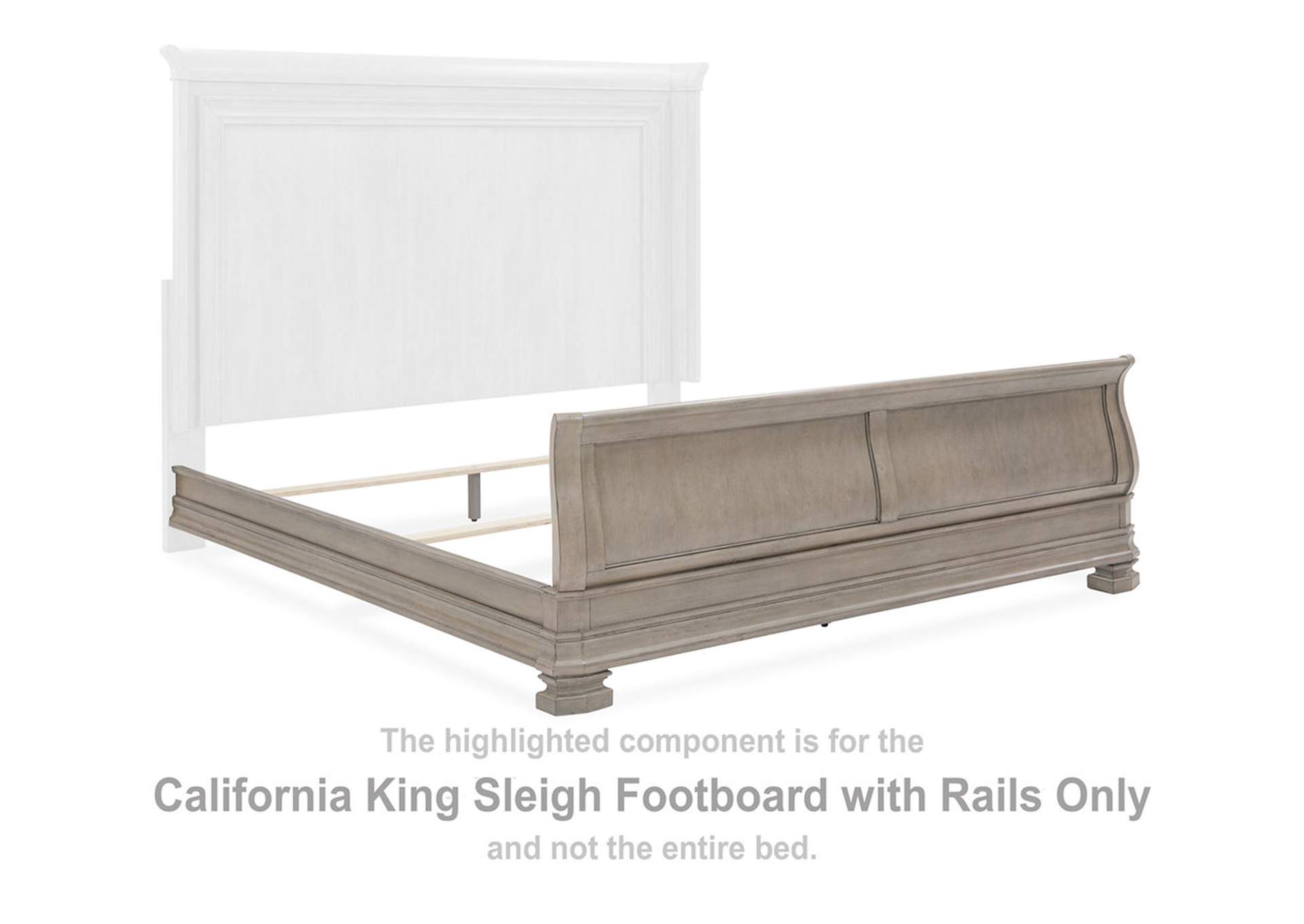 Lexorne California King Sleigh Bed, Dresser and Mirror,Signature Design By Ashley