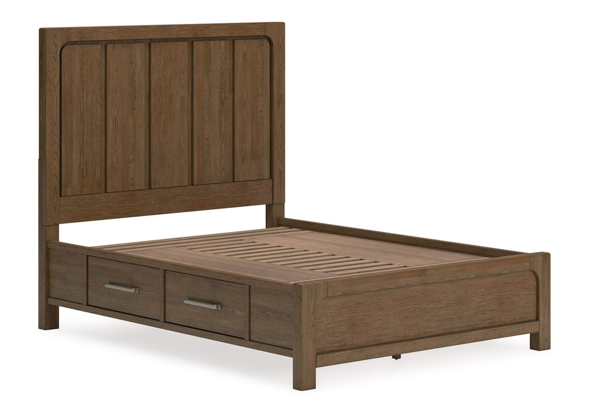 Cabalynn Queen Panel Bed with Storage with Mirrored Dresser, Chest and 2 Nightstands,Signature Design By Ashley