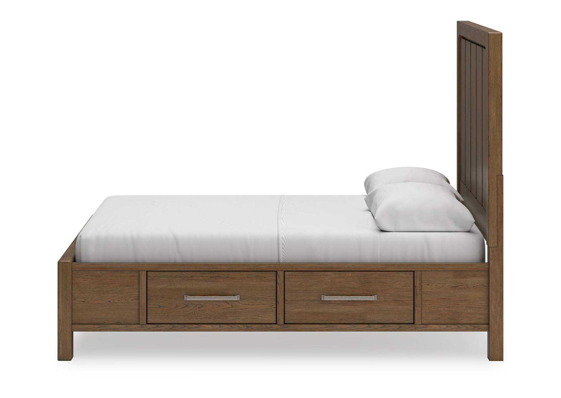 Cabalynn Queen Panel Bed with Storage with Mirrored Dresser, Chest and 2 Nightstands,Signature Design By Ashley